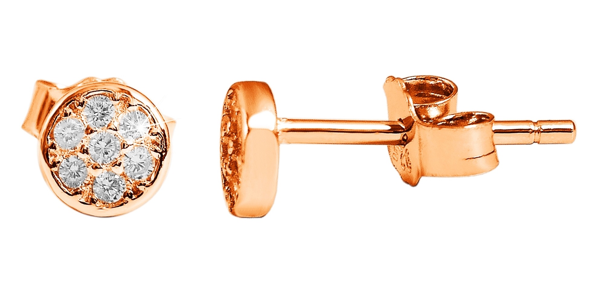 Adelia´s Paar Ohrhänger »Damen Ohrringe – Ohrstecker aus 925 Silber mit Zirkonia« Ideal als Geschenk – dezent und elegant