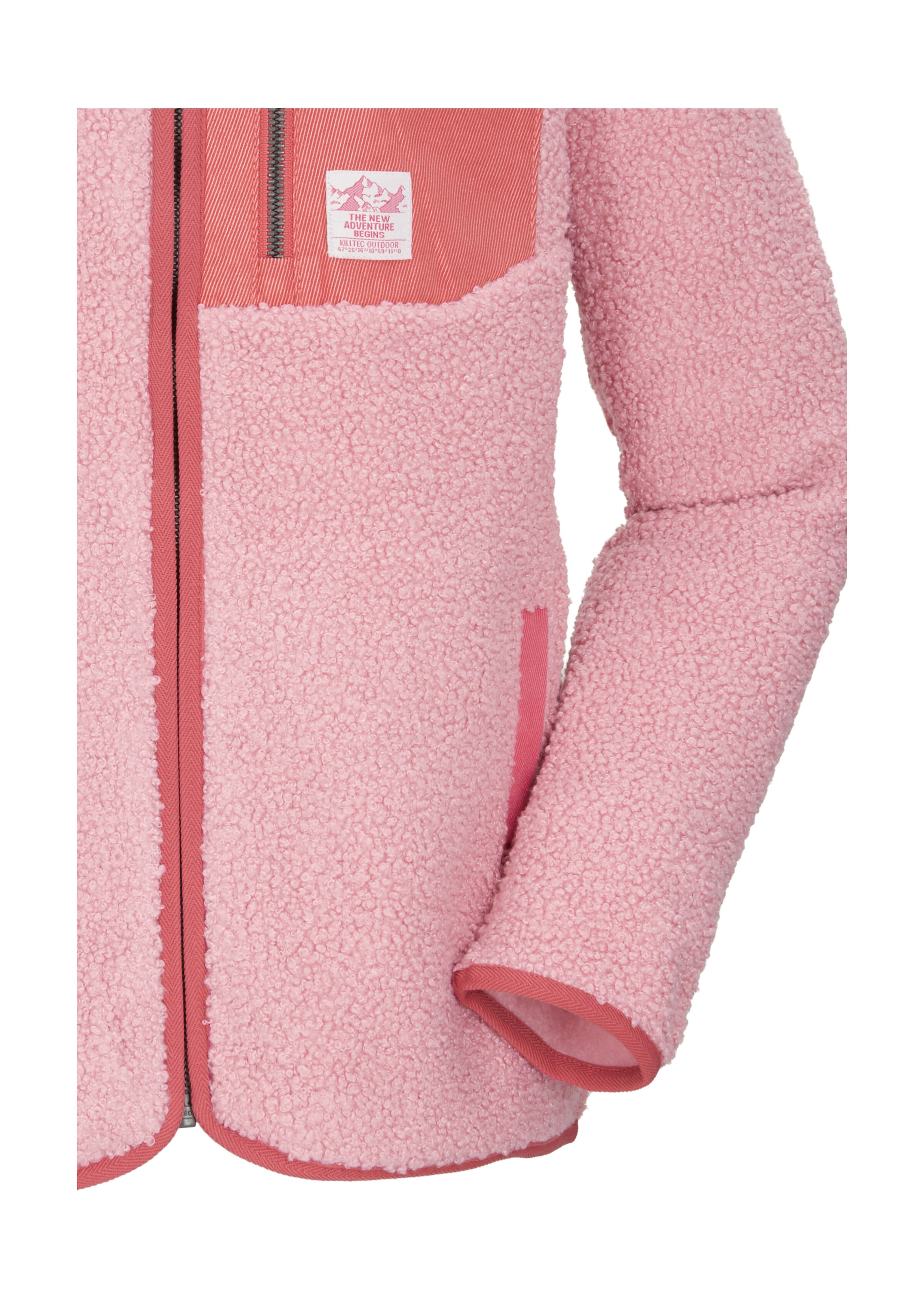 Killtec Fleecejacke »KOW 140 GRLS FLC JCKT« Weiche Sherpa-Fleecejacke mit Kinnschutz und Stauraum