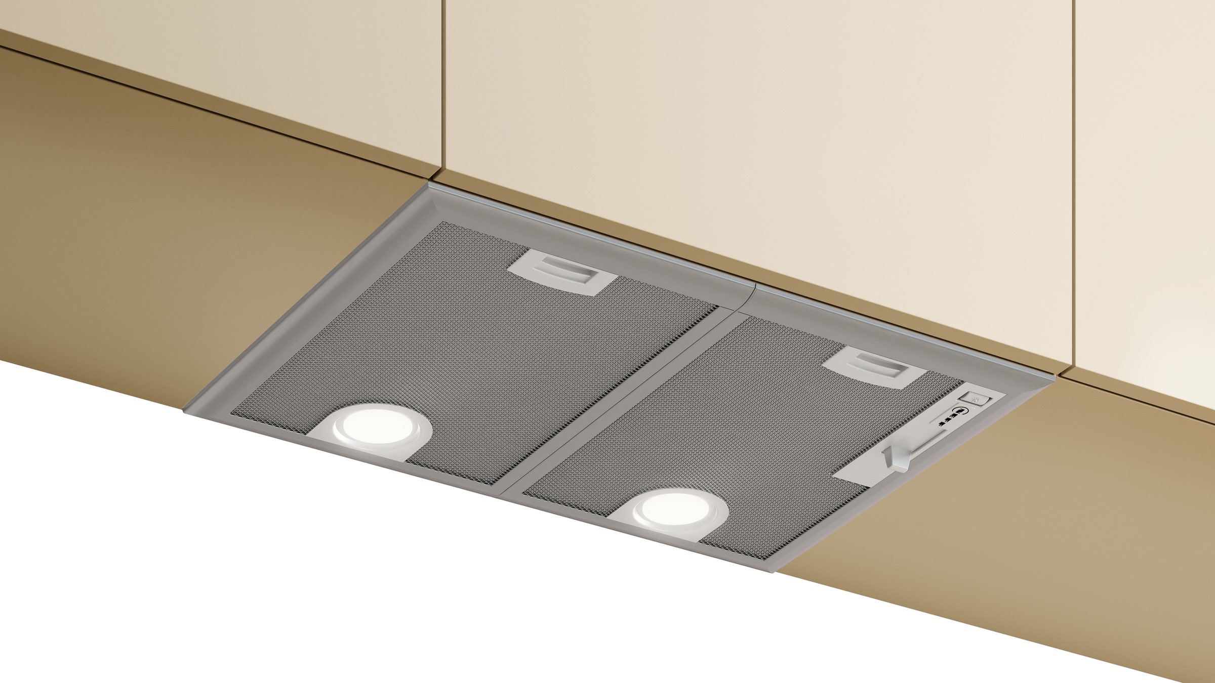 NEFF Lüfterbaustein "D5655X2", B:53cm H:21,5cm T:38cm, silber, Dunstabzugshauben, Leistungsstarke Intensivstufe & helles LED-Licht beim Kochen