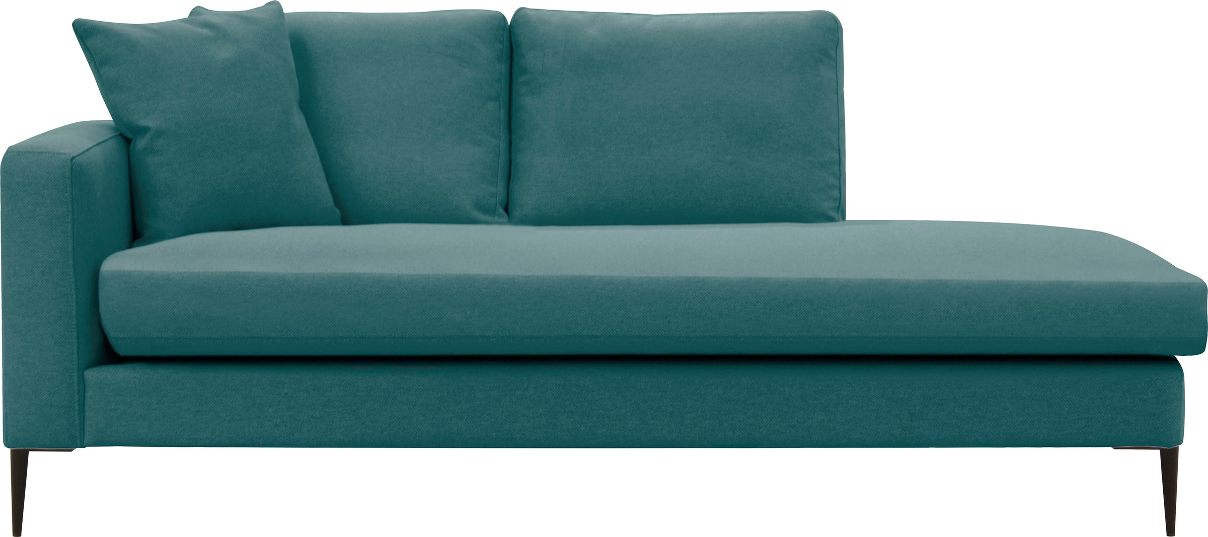 Home affaire Recamiere "Cozy Chaiselongue, Maße B/T/H: 195/97/80 cm" mit lo günstig online kaufen