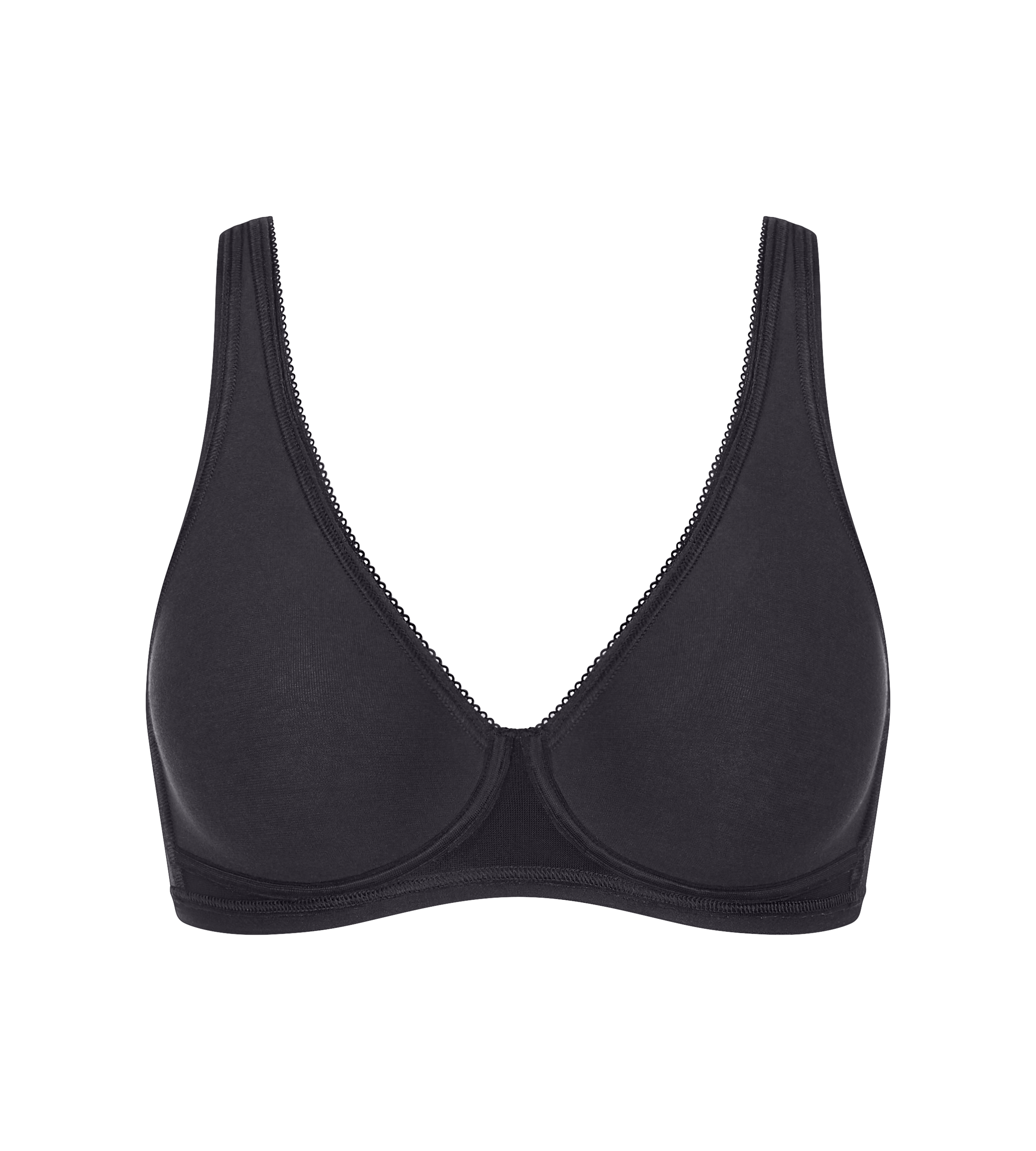 sloggi Bügelloser BH »Basic+ Soft Bra«, perfekter Sitz, ohne Bügel, ohne Einlagen, tiefer V-Ausschnitt