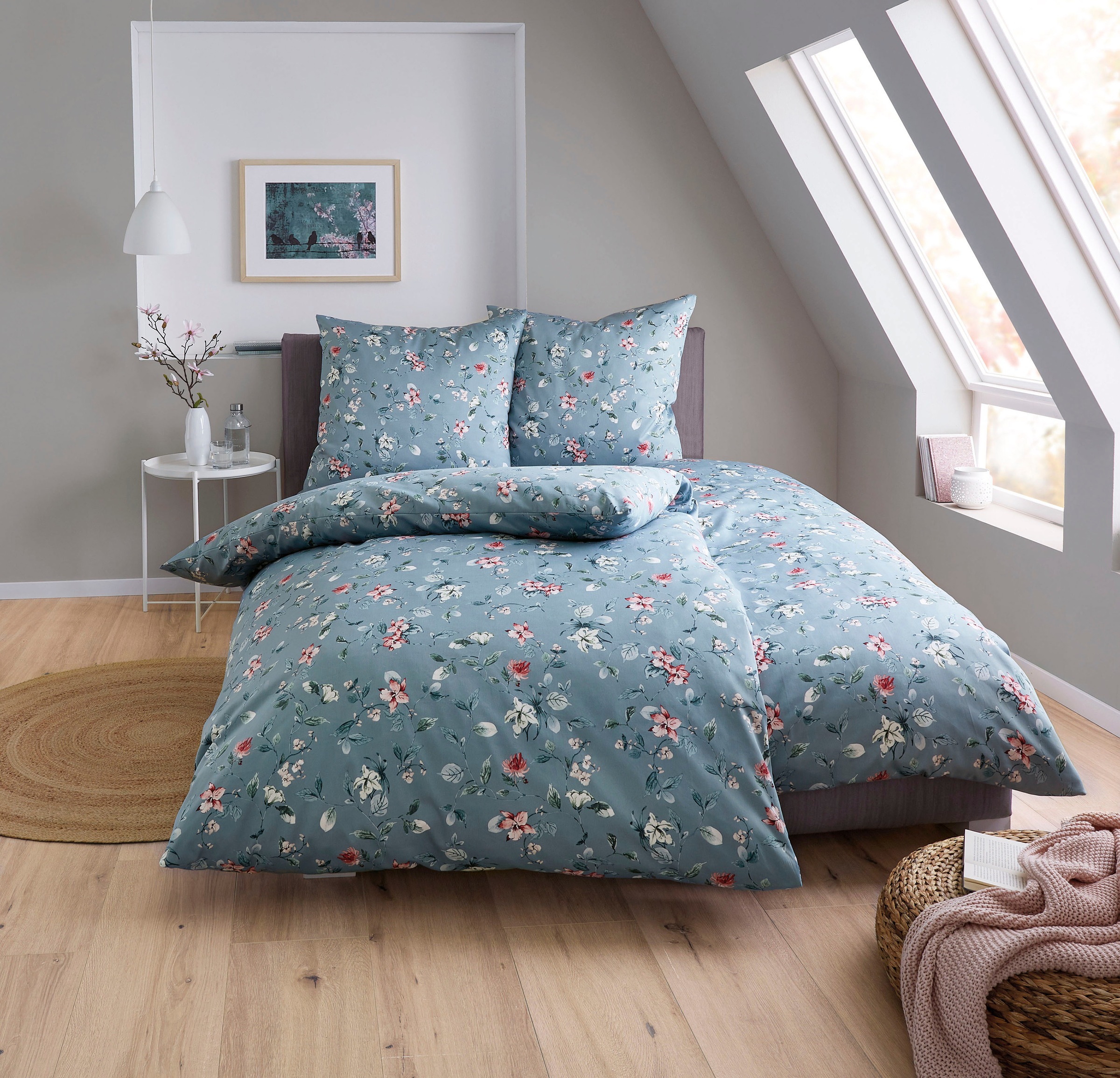 Kleine Wolke Bettwäsche "Florina" 2 Stk. tlg. mit floralem Dessin günstig online kaufen
