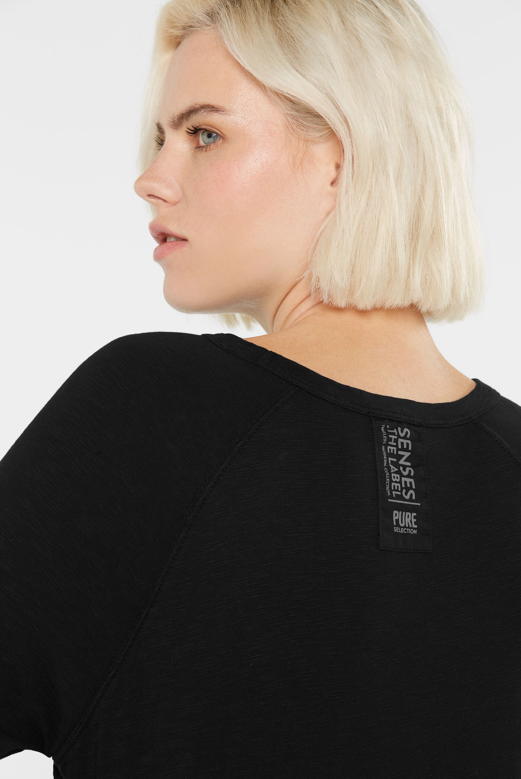 SENSES.THE LABEL Rundhalsshirt, aus Baumwolle