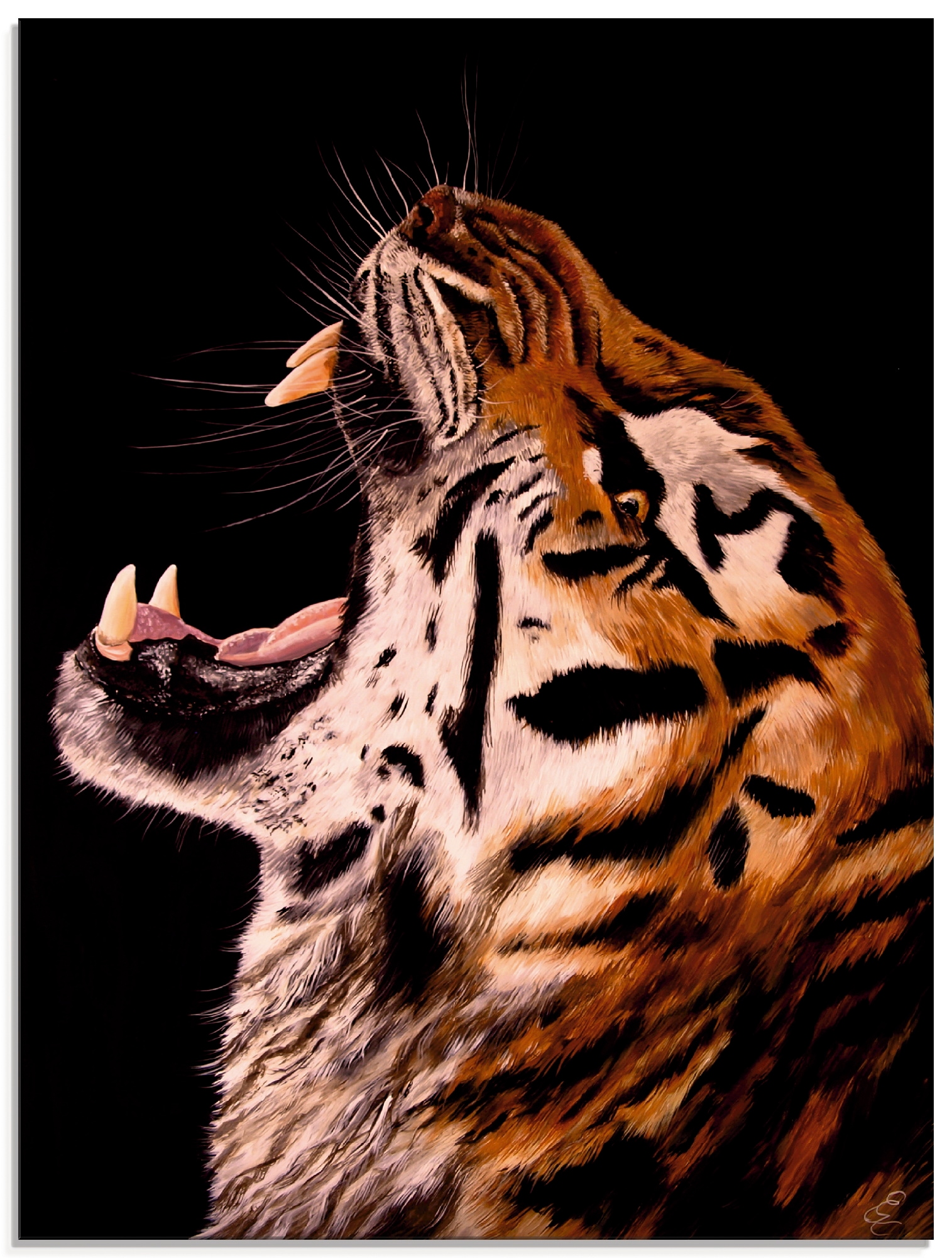 Glasbild »Tiger«, Wildtiere, (1 St.), in verschiedenen Größen