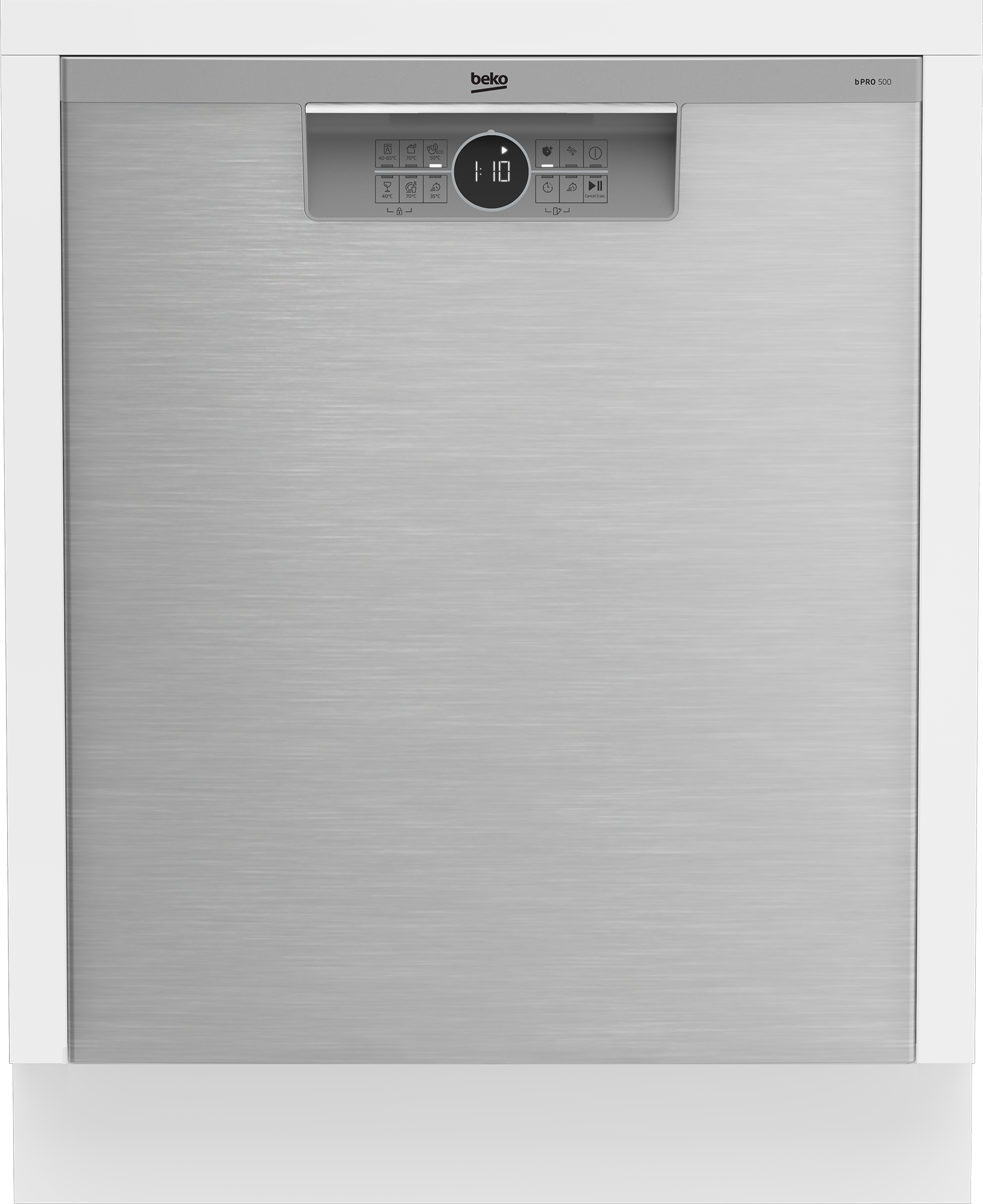 BEKO Unterbaugeschirrspüler "BDUN36451X" 9,5 l 14 tlg. Maßgedecke TrayWash – Intensivreinigung für 3 Backbleche in einem Durchgang