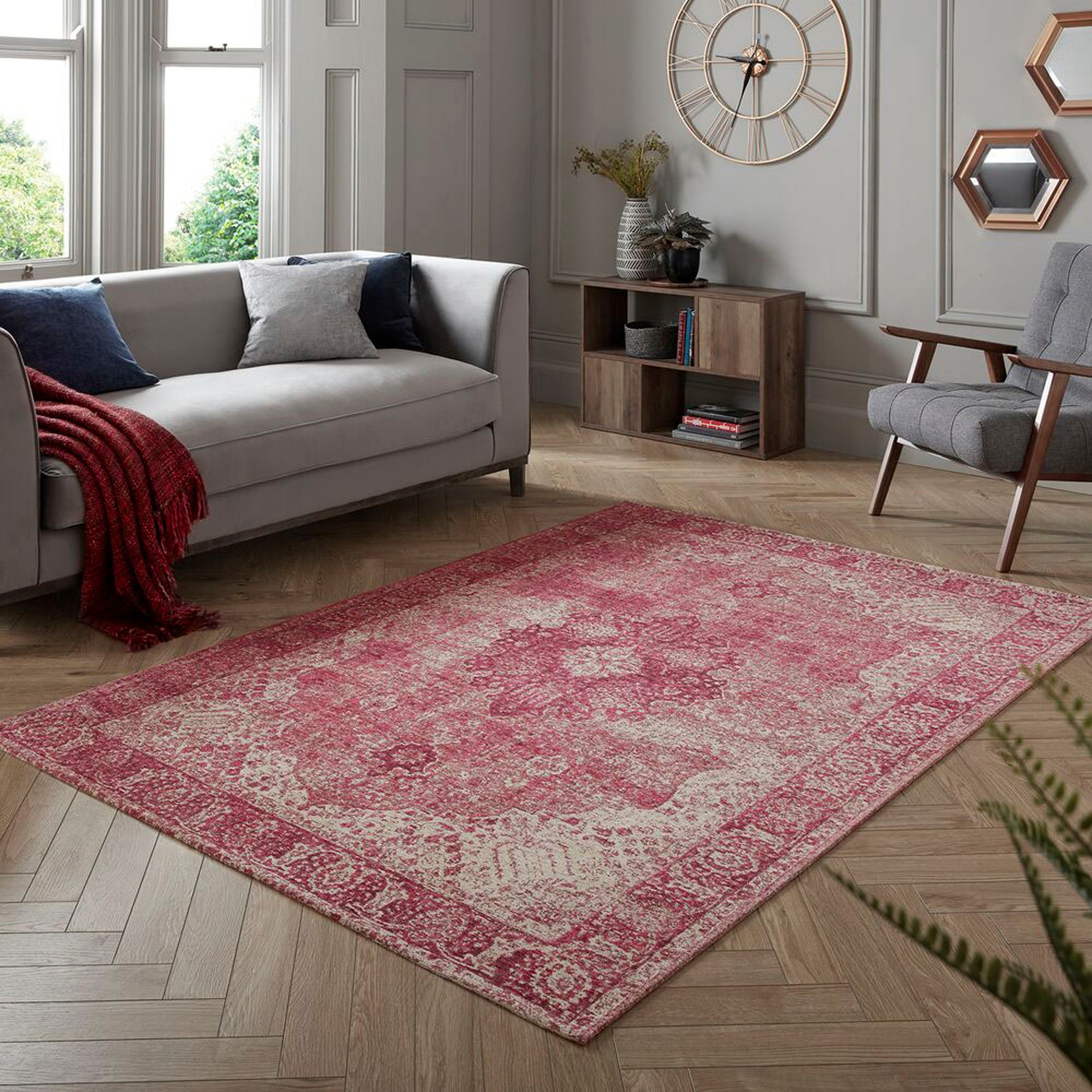 FLAIR RUGS Teppich "Antique Vintage-Muster," rechteckig 4 mm Höhe Chenille günstig online kaufen