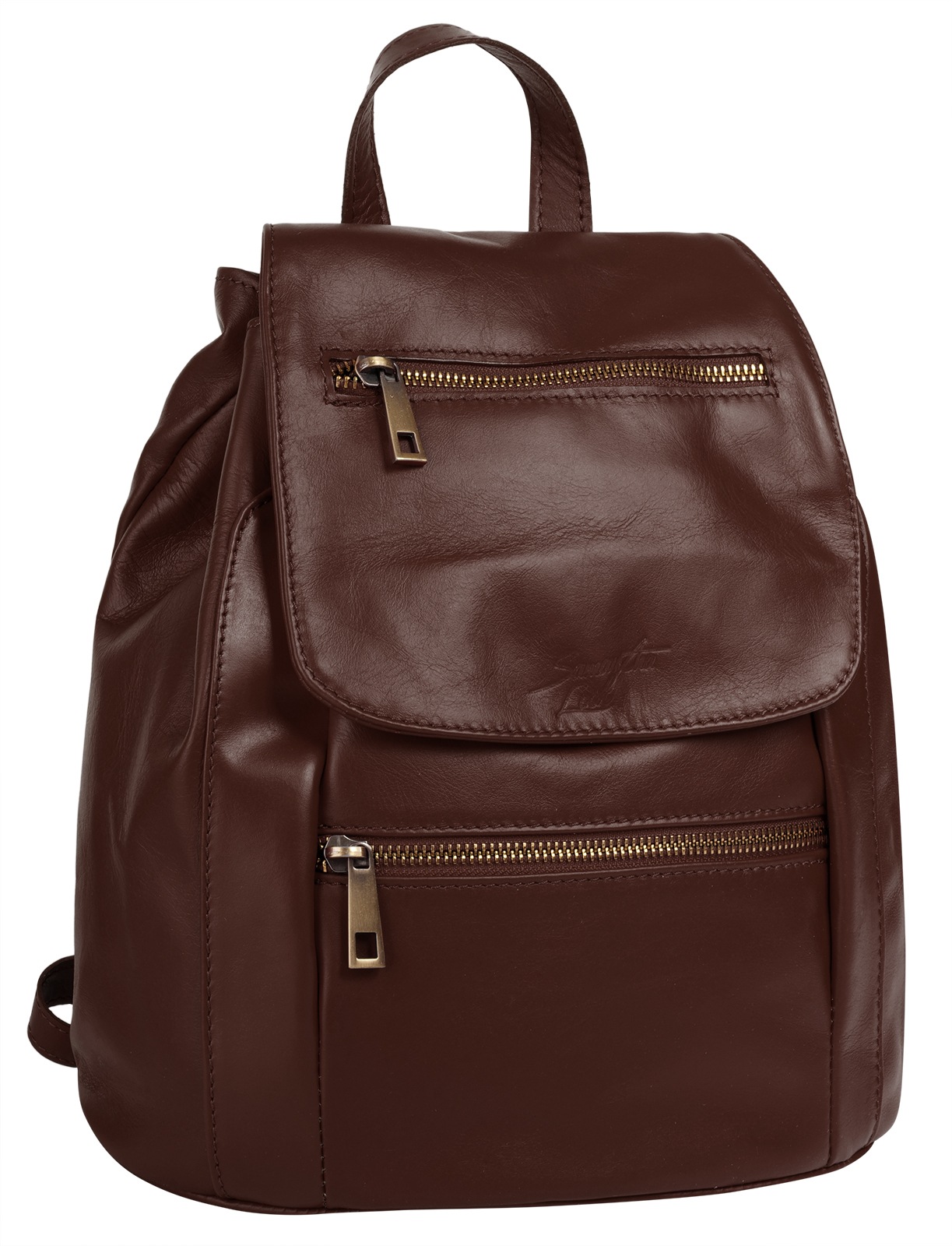 Thumbnail - Samantha Look Cityrucksack, echt Leder, Made in Italy