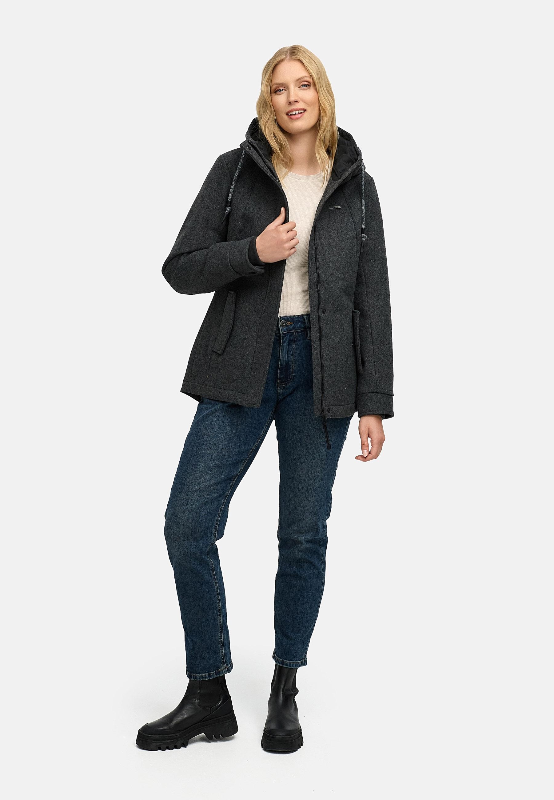 Ragwear Winterjacke »Monadde Felt YOUMODO«, mit Kapuze, Wasserfeste warme Jacke mit Kapuze
