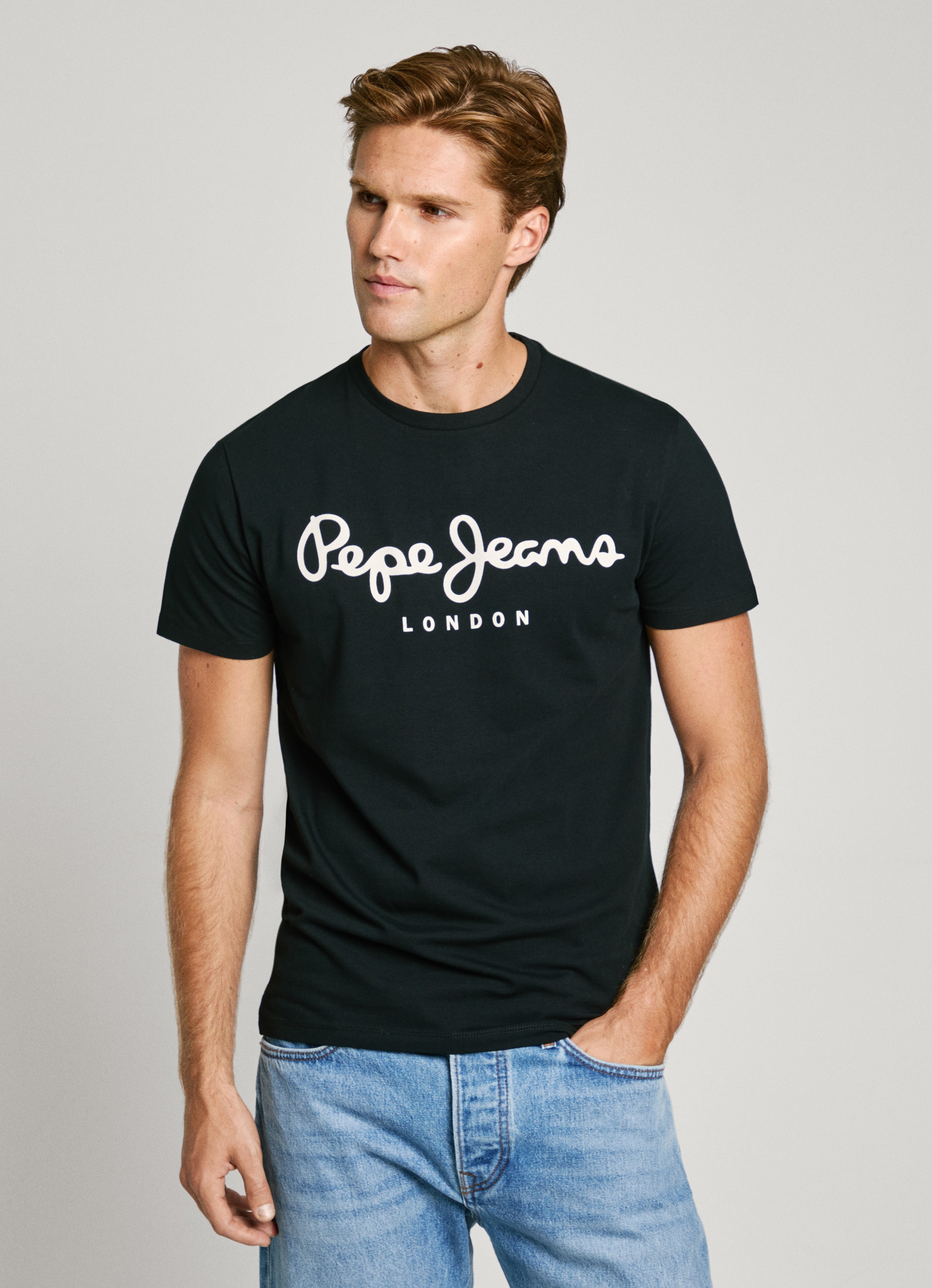 Pepe Jeans T-Shirt, mit Markenprint vorne