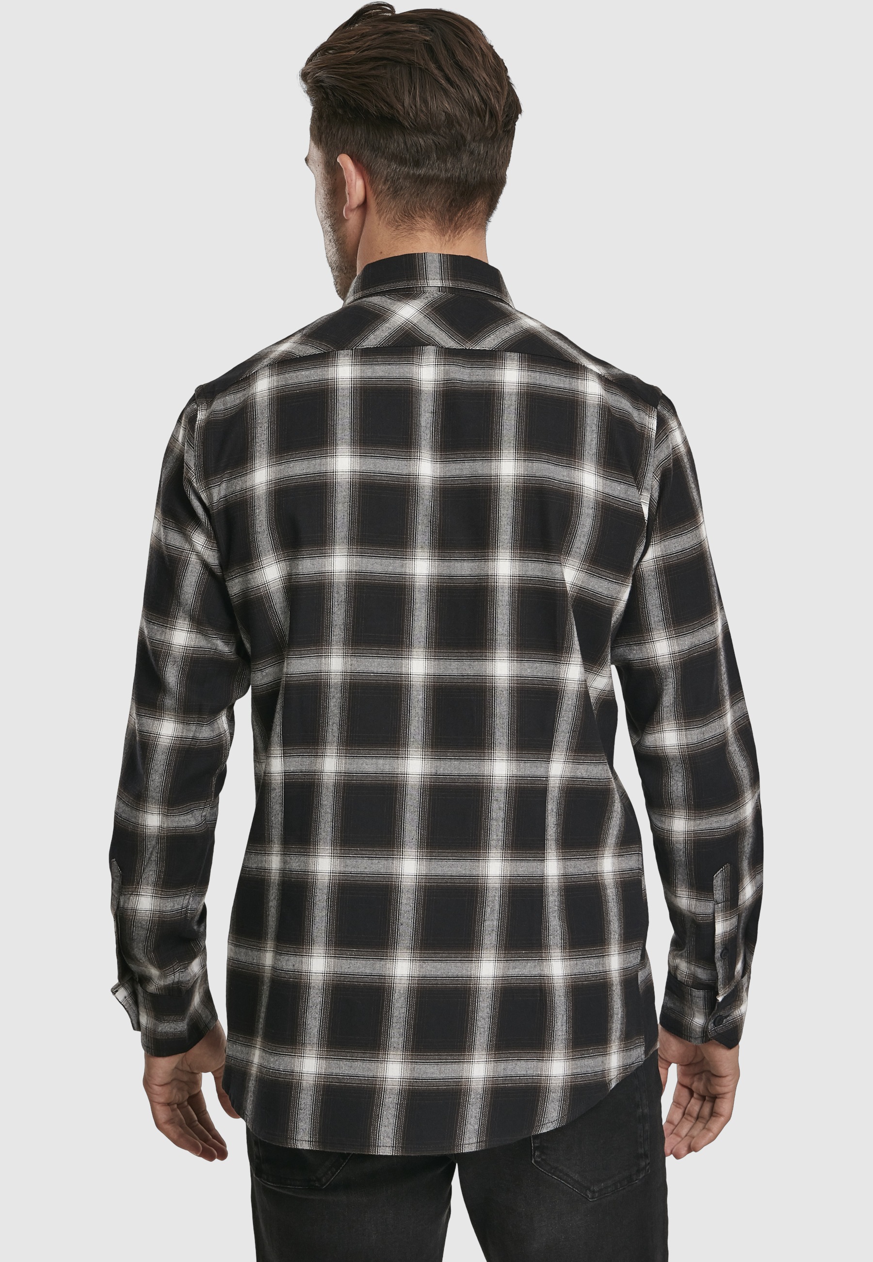 URBAN CLASSICS Kurzarmshirt »Urban Classics Herren Checked Flanell Shirt 6« 1 Stk.