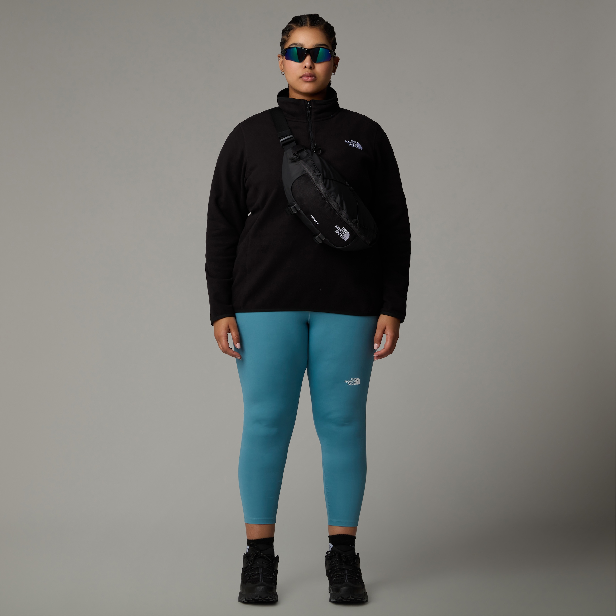 The North Face Fleecejacke »PLUS 100 GLACIER FLEECE 1/4 ZIP«, aus seidenweichem Mikrofleece