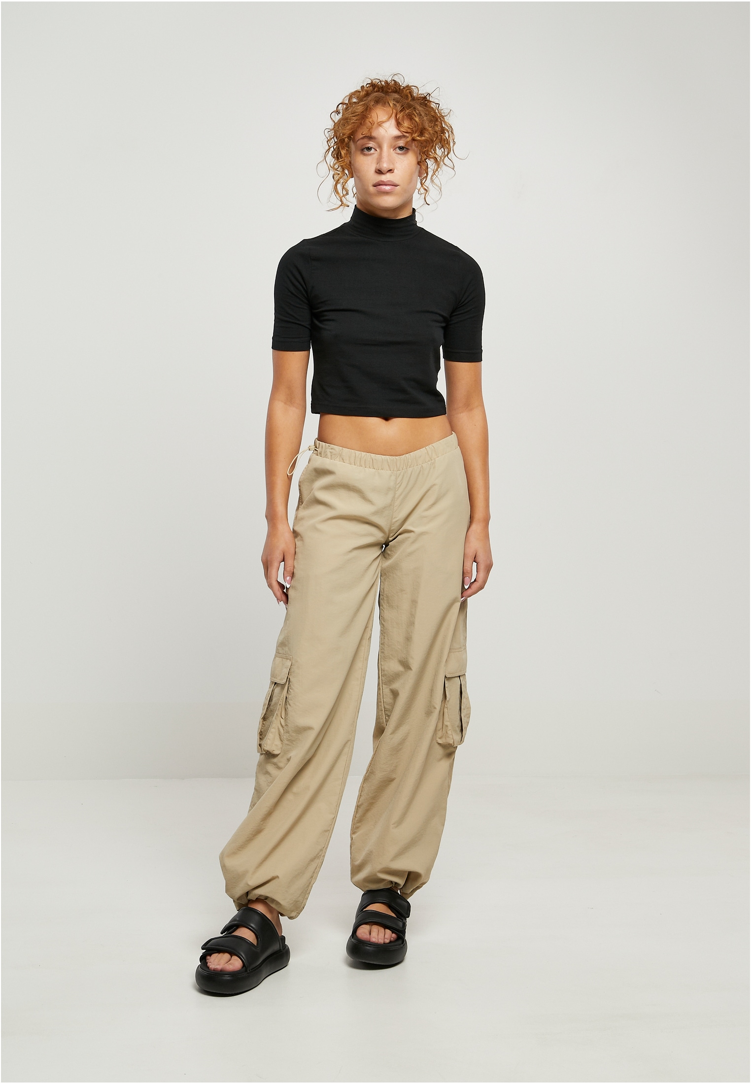 URBAN CLASSICS Cargohose »Damen Ladies tlg.) online bestellen | Cargo (1 Crinkle Nylon BAUR Pants«, Wide