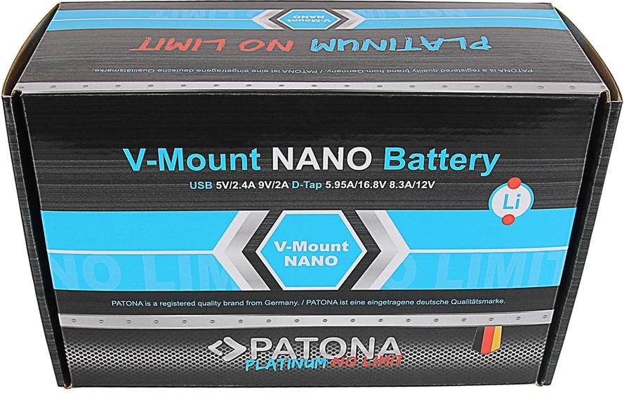   Akku »Patona Platinum NANO Akku für Sony DSR 600P« 6.400 mAh
