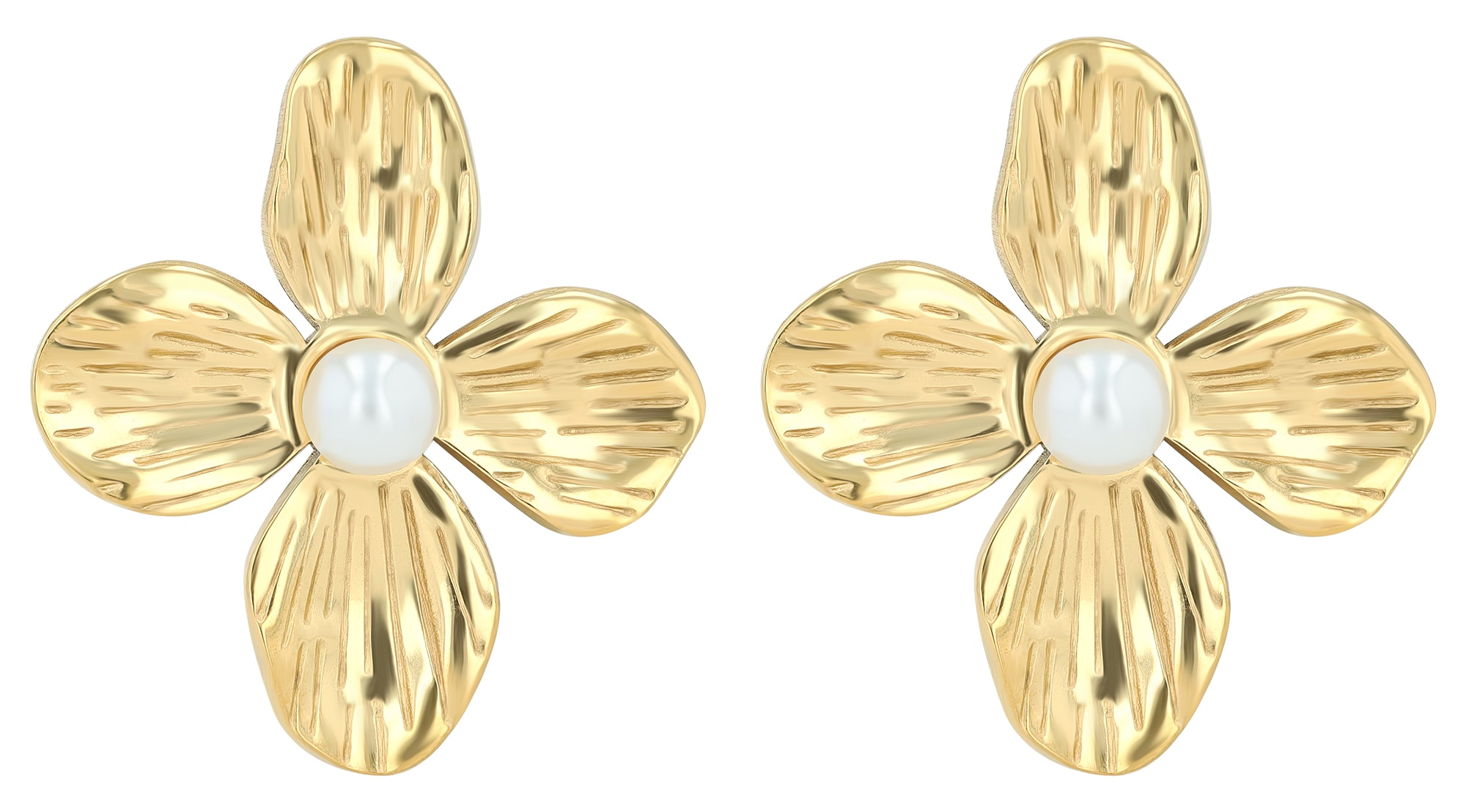 Adelia´s Paar Ohrhänger "Damen Ohrringe – Ohrstecker aus Edelstahl mit Perl günstig online kaufen