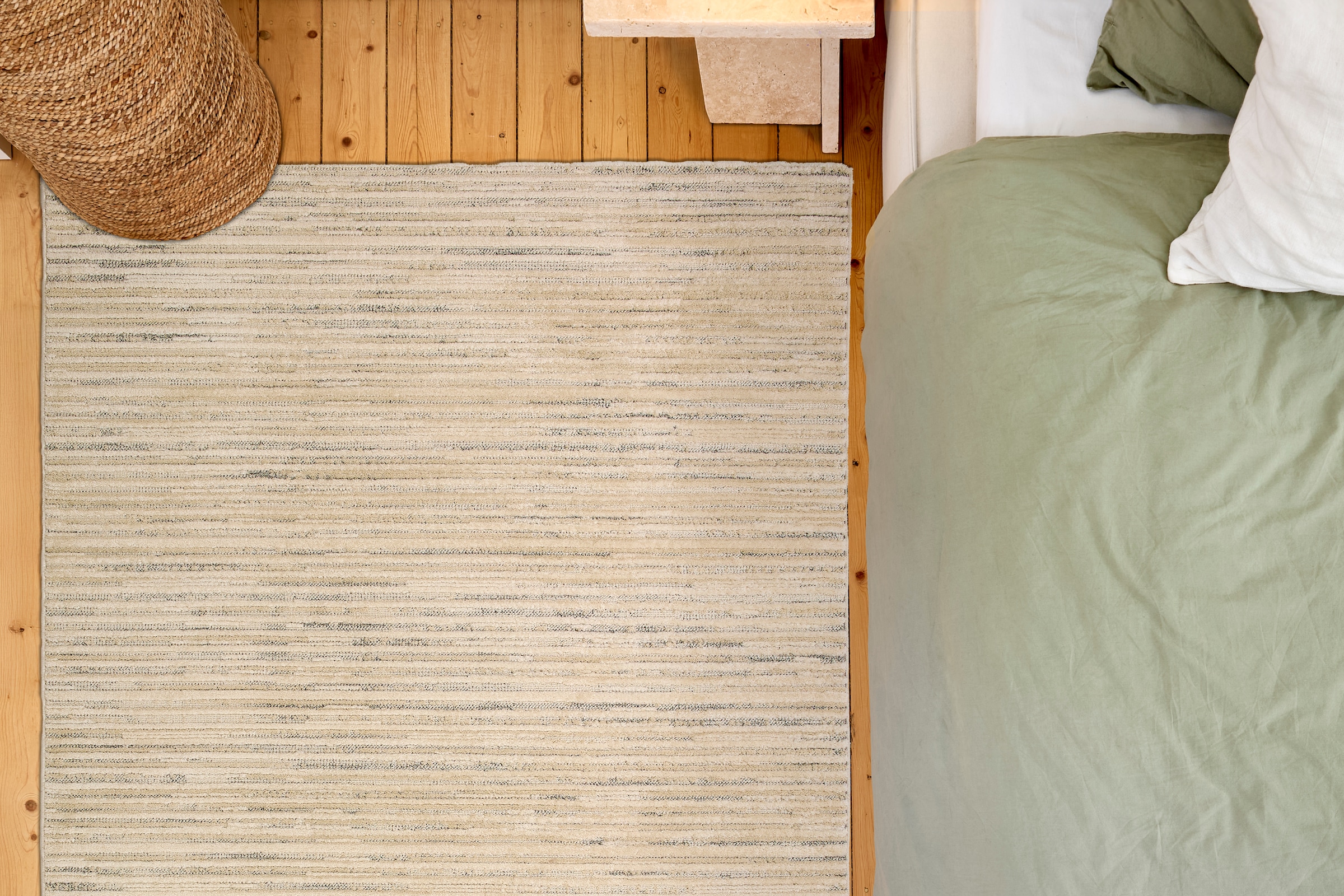 ASTRA Teppich »Lou 253«, rechteckig, 10 mm Höhe, Hoch Tief Struktur, Kurzflor, Wohnzimmer, Schlafzimmer