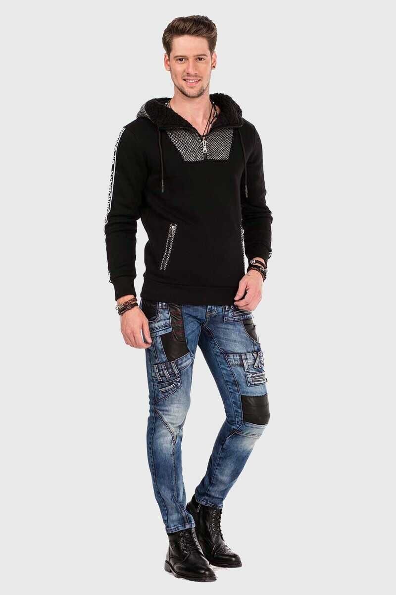 Cipo & Baxx Kapuzenpullover »Pullover«, mit modischen Details