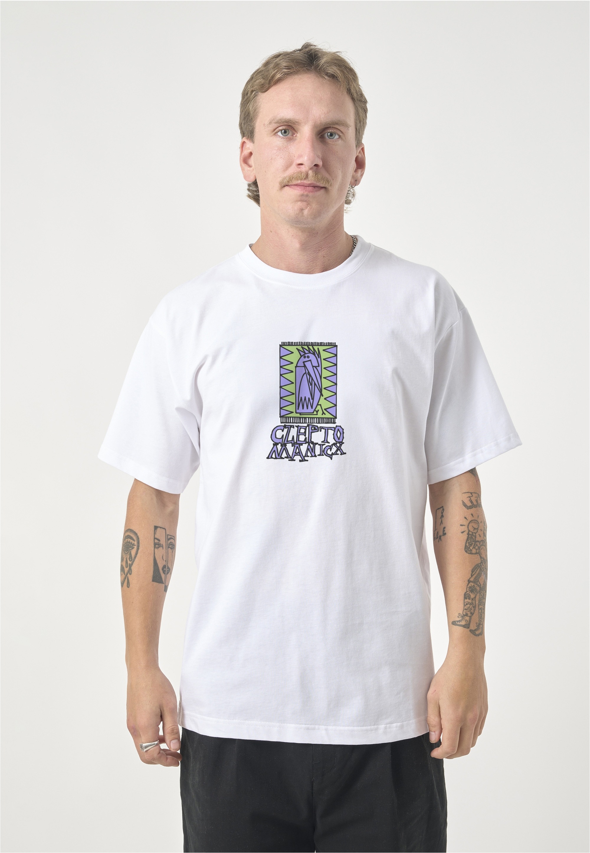 Cleptomanicx T-Shirt "Hello" mit lässigem Frontprint
