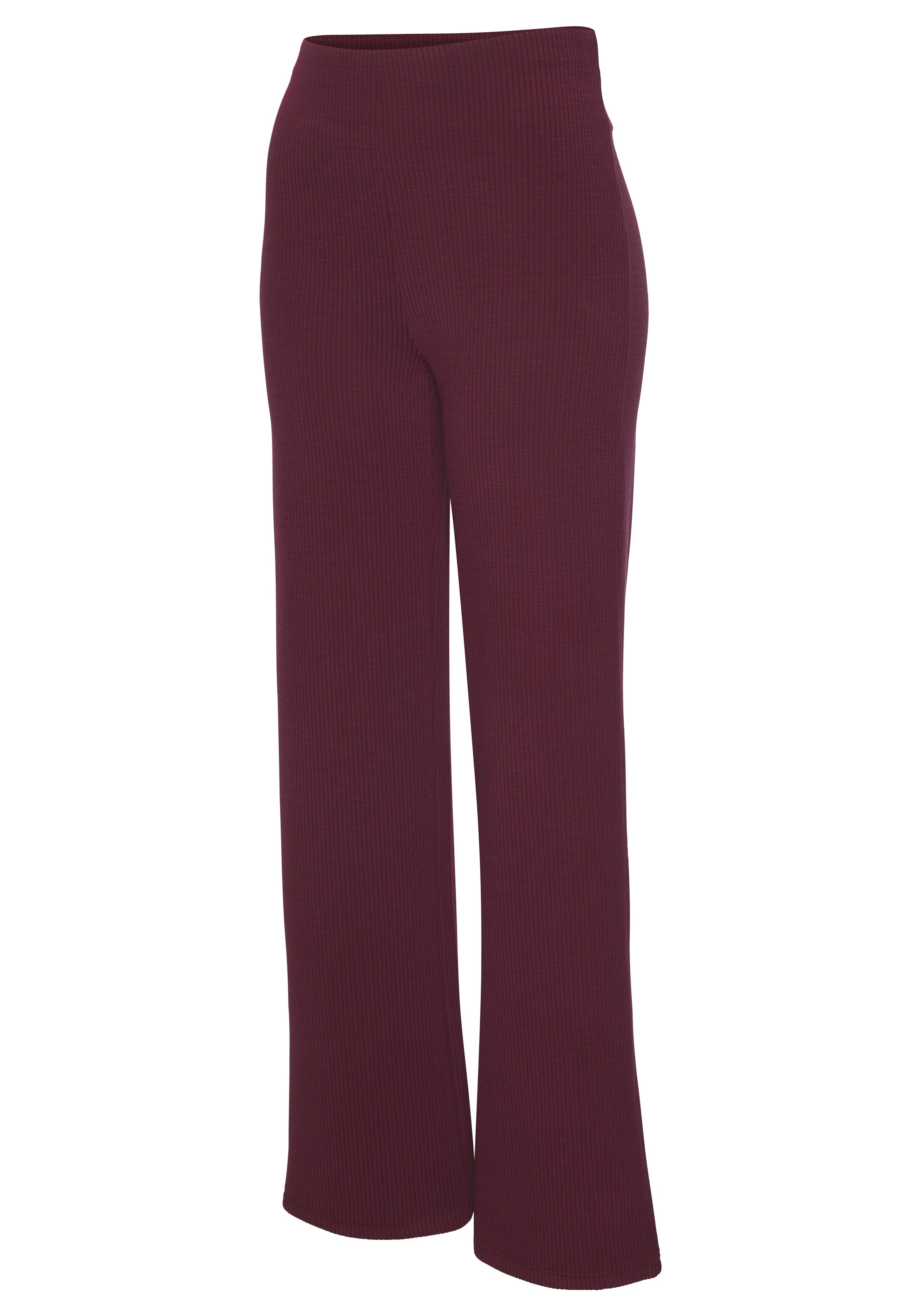 LASCANA Sporthose  aus elastischer Rippstruktur