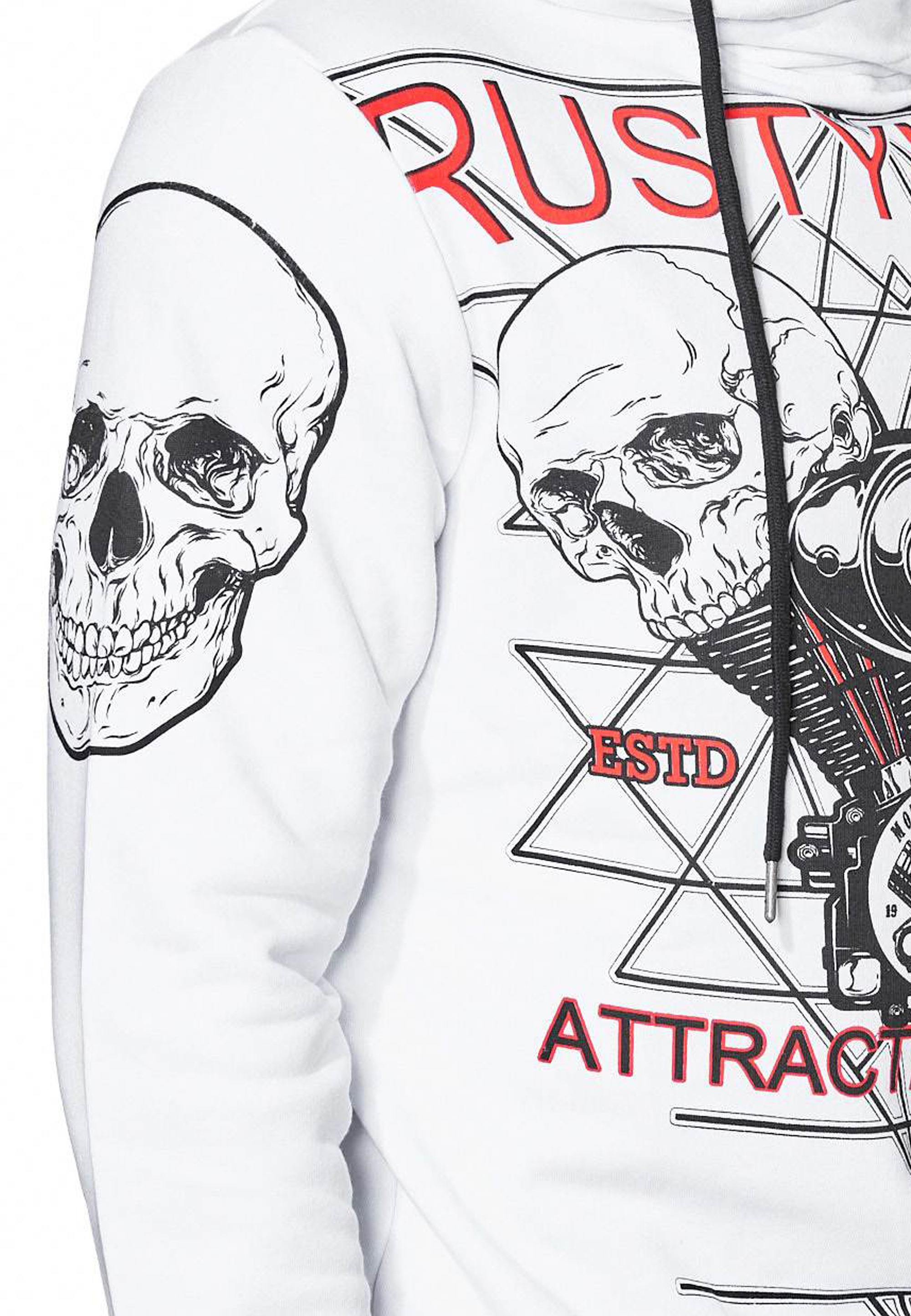 Rusty Neal Kapuzensweatshirt »Rusty Neal Sweater«, mit rockigem Print