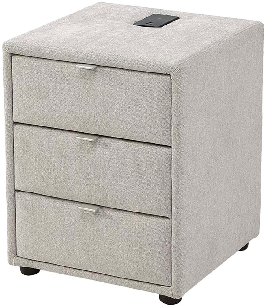 Jockenhöfer Gruppe Nachtkonsole »Lissy mit 3 Schubladen« mit induktiver Ladeeinheit und zusätzlich USB-A und USB-C Ladeports