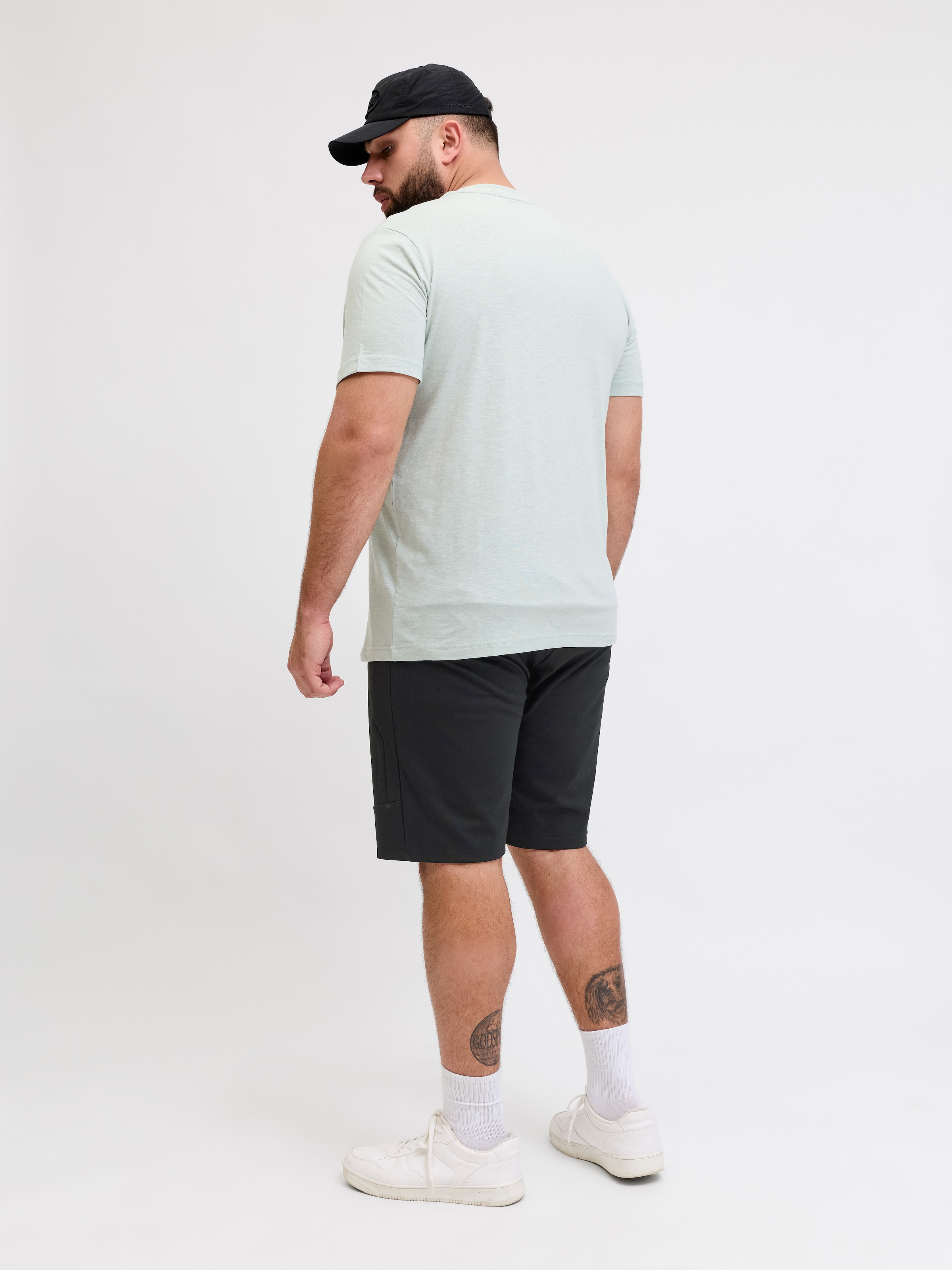 Jack & Jones PlusSize Sweatshorts »JPSTGORDON BASE SWEAT SHORTS SRT SN PLS«  Materialmix mit Stretch, regular fit