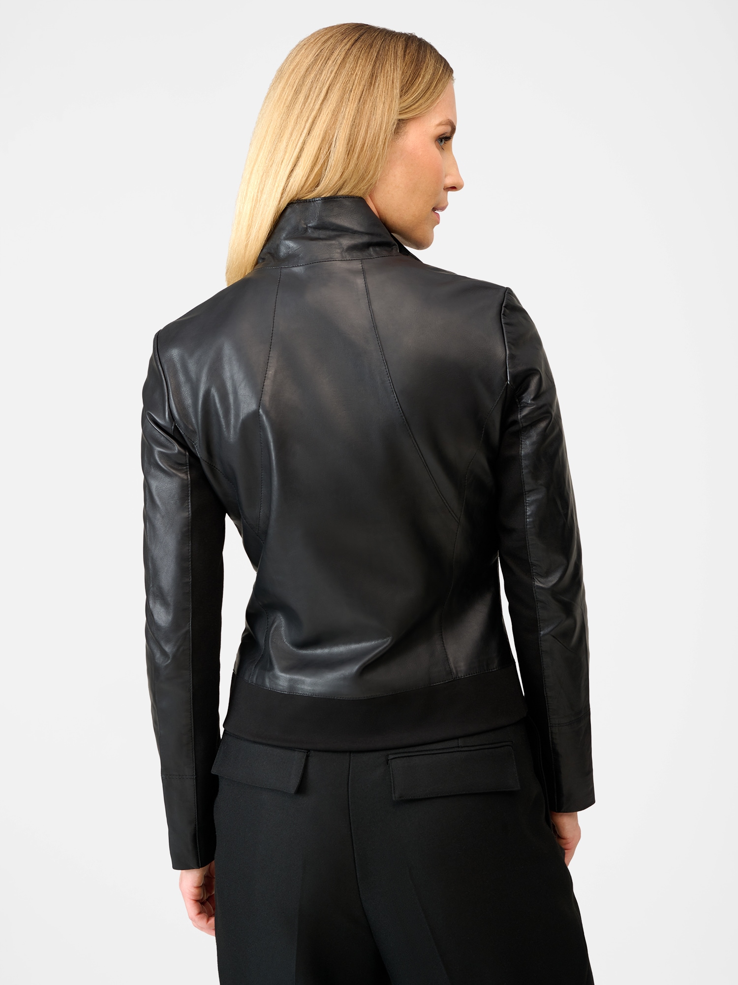 RICANO Lederjacke »Lederjacke Lea« ohne Kapuze Handgefertigt aus echtem Leder