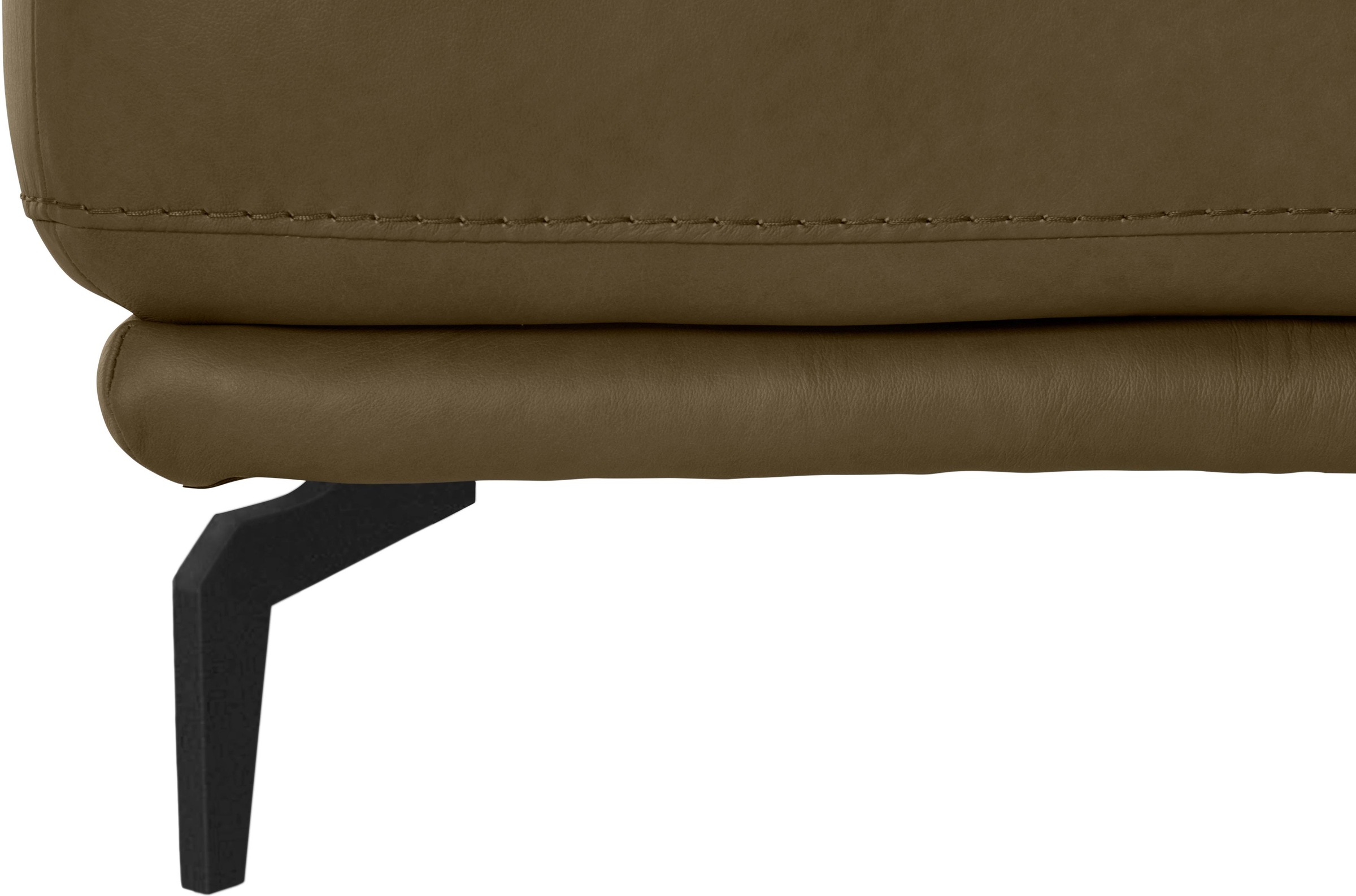 W.SCHILLIG Hocker »montanaa« mit Metallfüßen in Schwarz pulverbeschichtet, Breite 71 cm