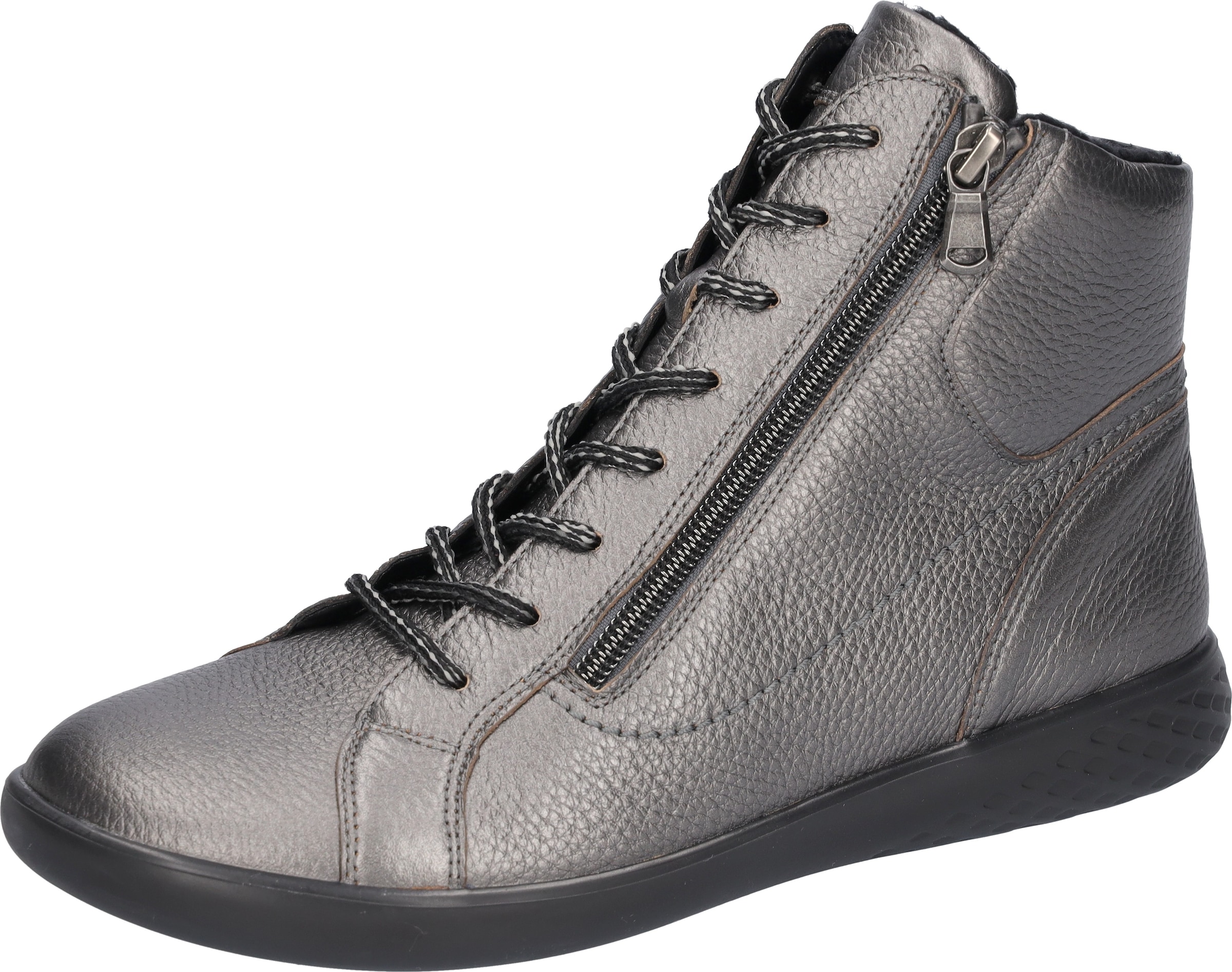 Waldläufer Sneakerboots "H-CLOE", Schnürboots, Bequemschuh, Reißverschlüsse günstig online kaufen