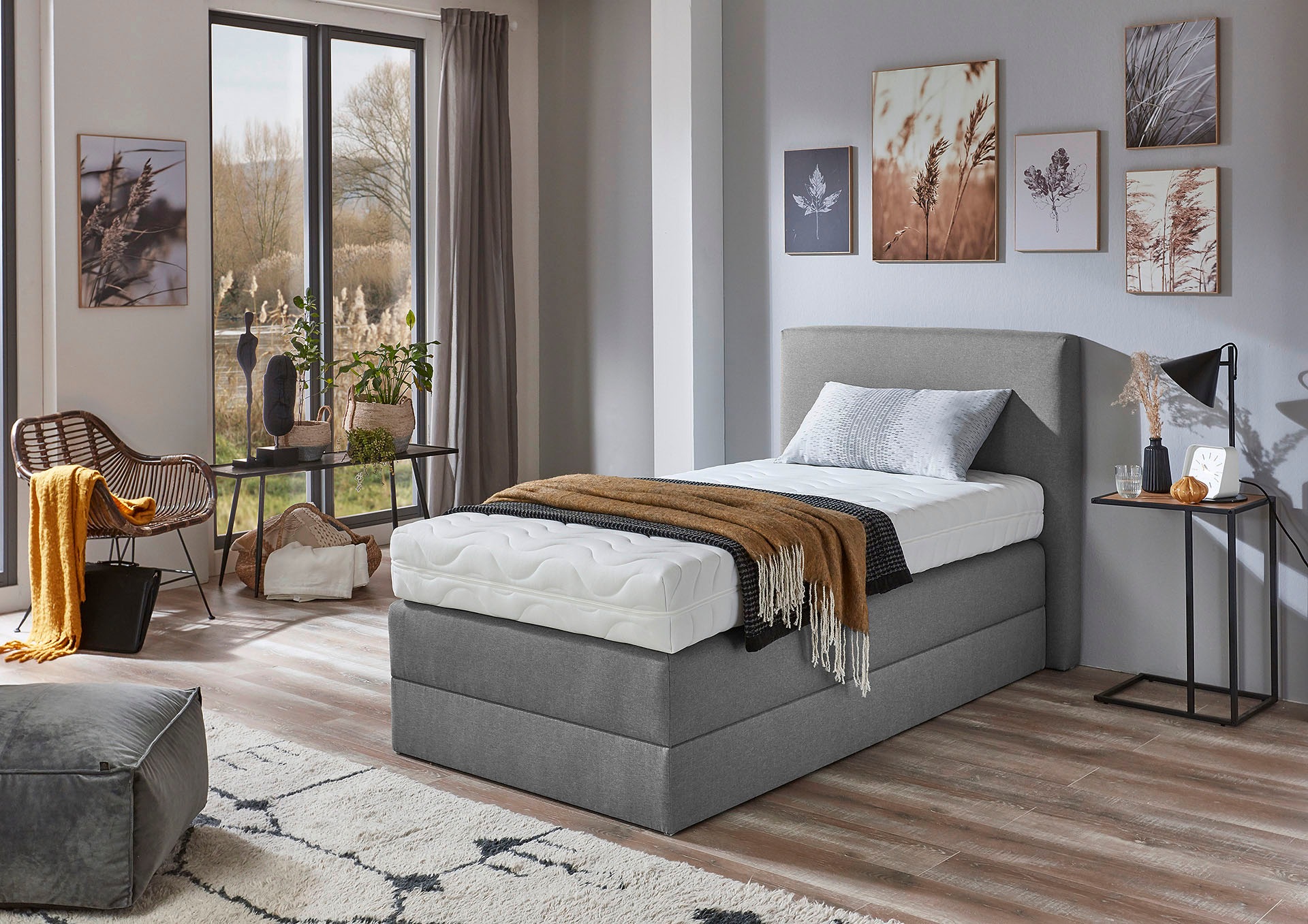 Westfalia Schlafkomfort Boxspringbett wahlweise mit Kaltschaum-Topper günstig online kaufen