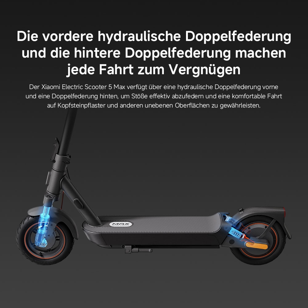 Xiaomi E-Scooter »Electric Scooter 5 Max«, Electric Scooter, mit Straßenzulassung, bis zu 60 km Reichweite