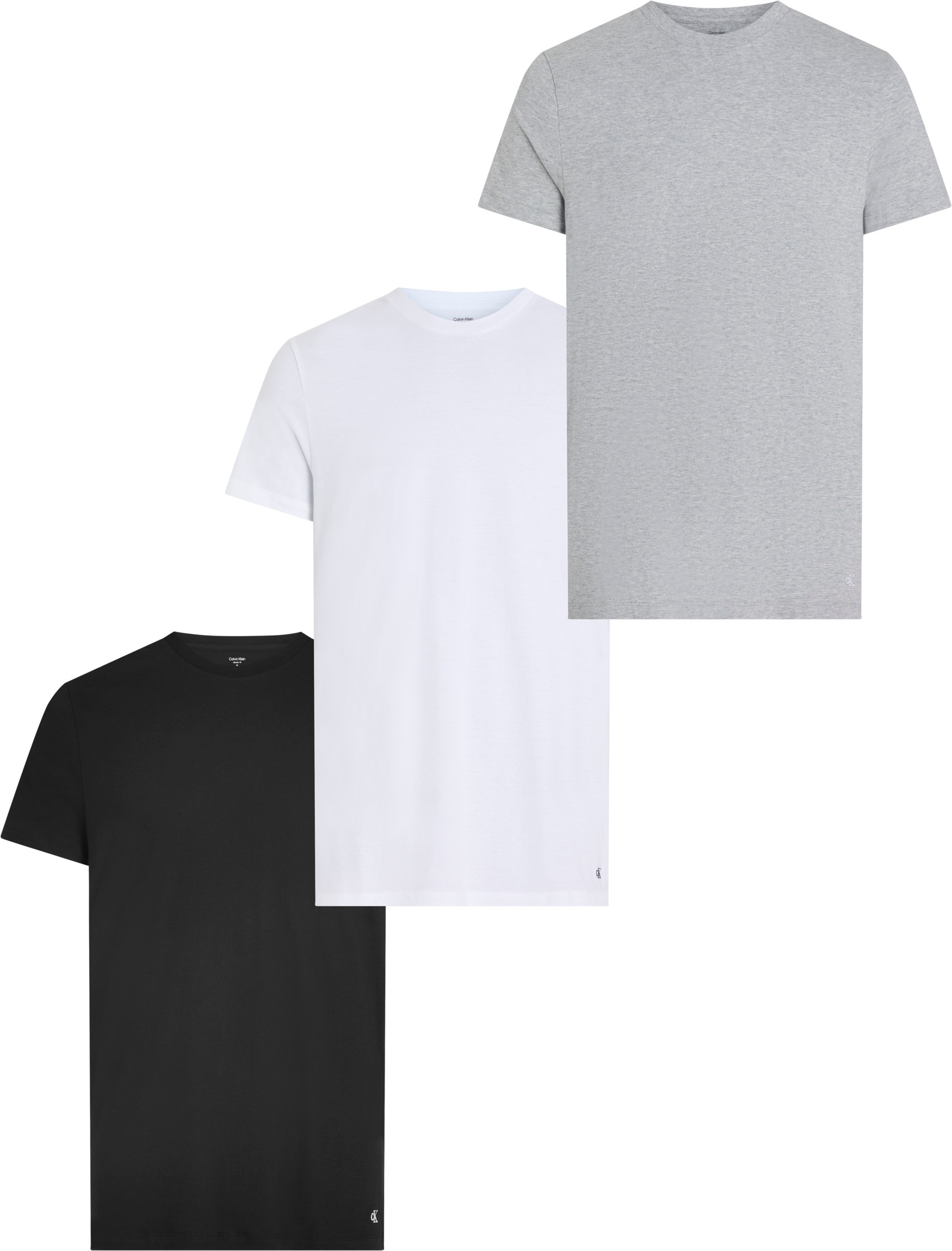 Calvin Klein Underwear T-Shirt »S/S CREW NECK 3PK«, (Packung, 3 tlg., 3er-Pack), mit Logostickerei