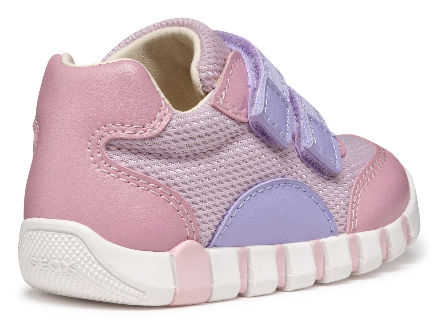 Geox Lauflernschuh »B IUPIDOO GIRL«, Sneaker, Babyschuh, Klettschuh im Pastellfarbenem Look