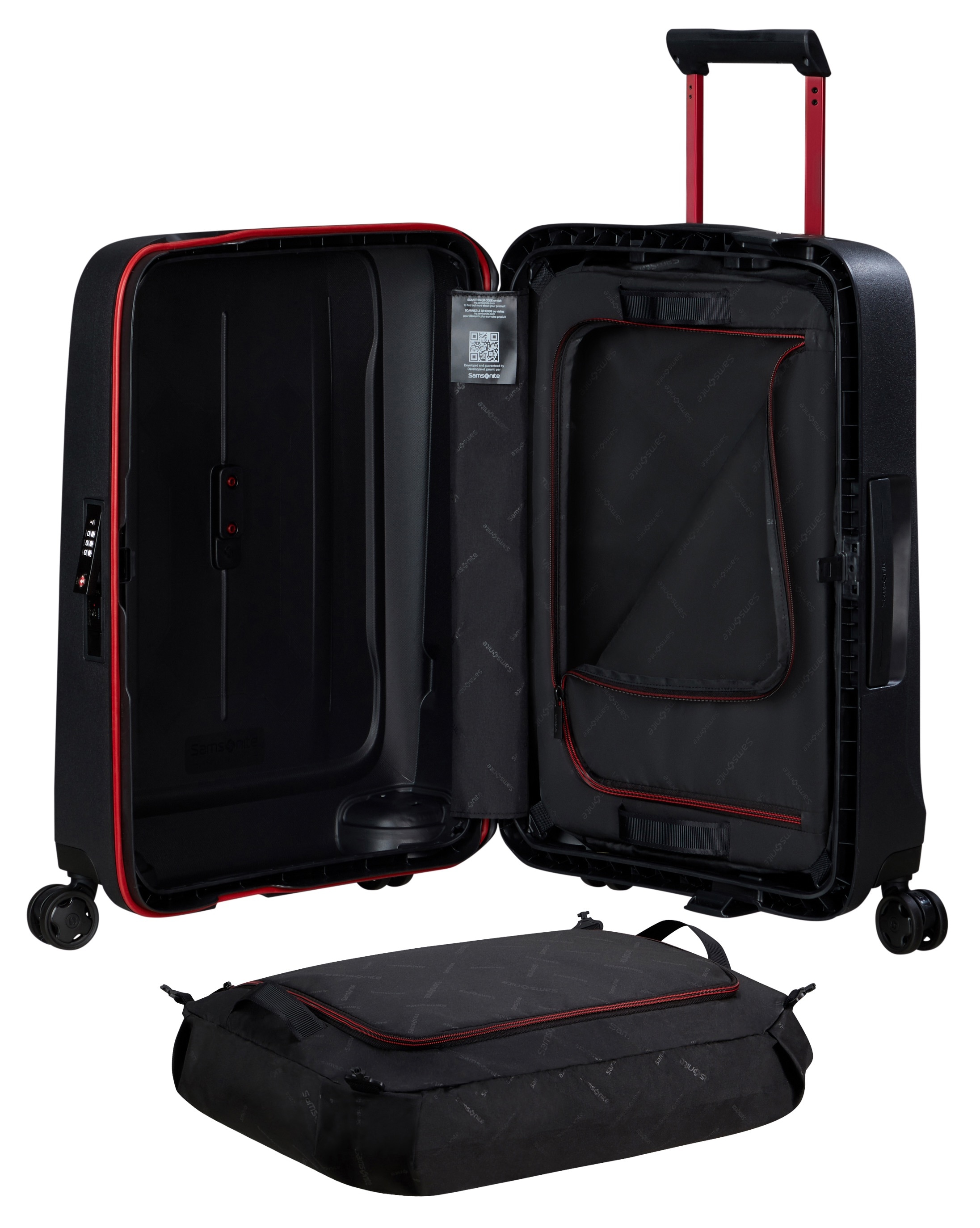 Samsonite Hartschalen-Trolley »ESSENS, verschiedene Größen und Farben«, 4 Rollen, Reisekoffer Hartschalenkoffer Koffer für Flugreisen TSA-Schloss