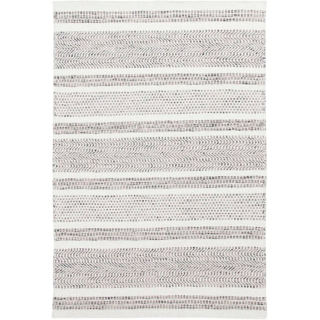 THEKO Wollteppich »TRONDHEIM 05«, rechteckig, Flachgewebe, gestreift, reine Wolle, handgewebt