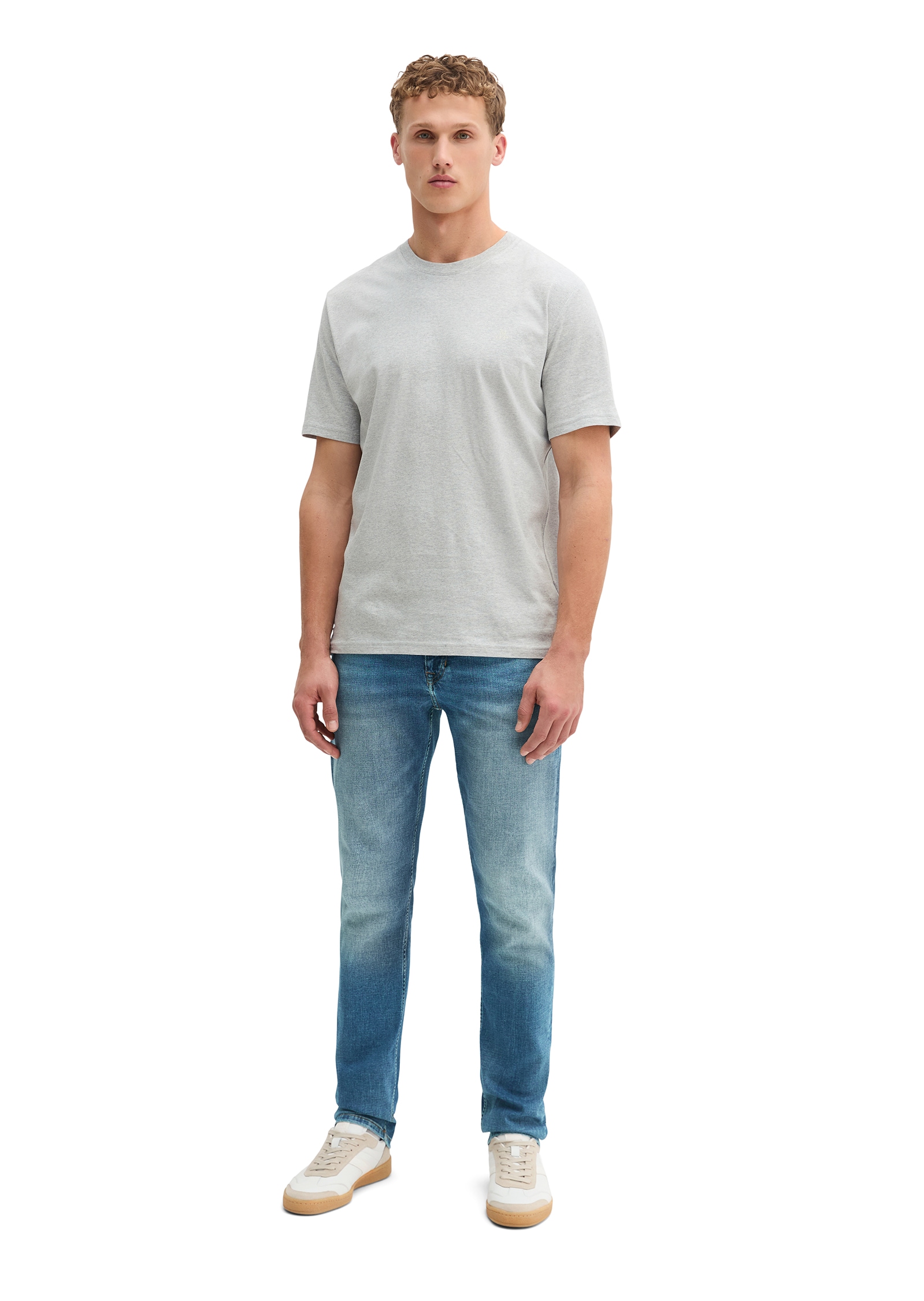 Marc O'Polo T-Shirt Logo-T-Shirt aus Bio-Baumwolle