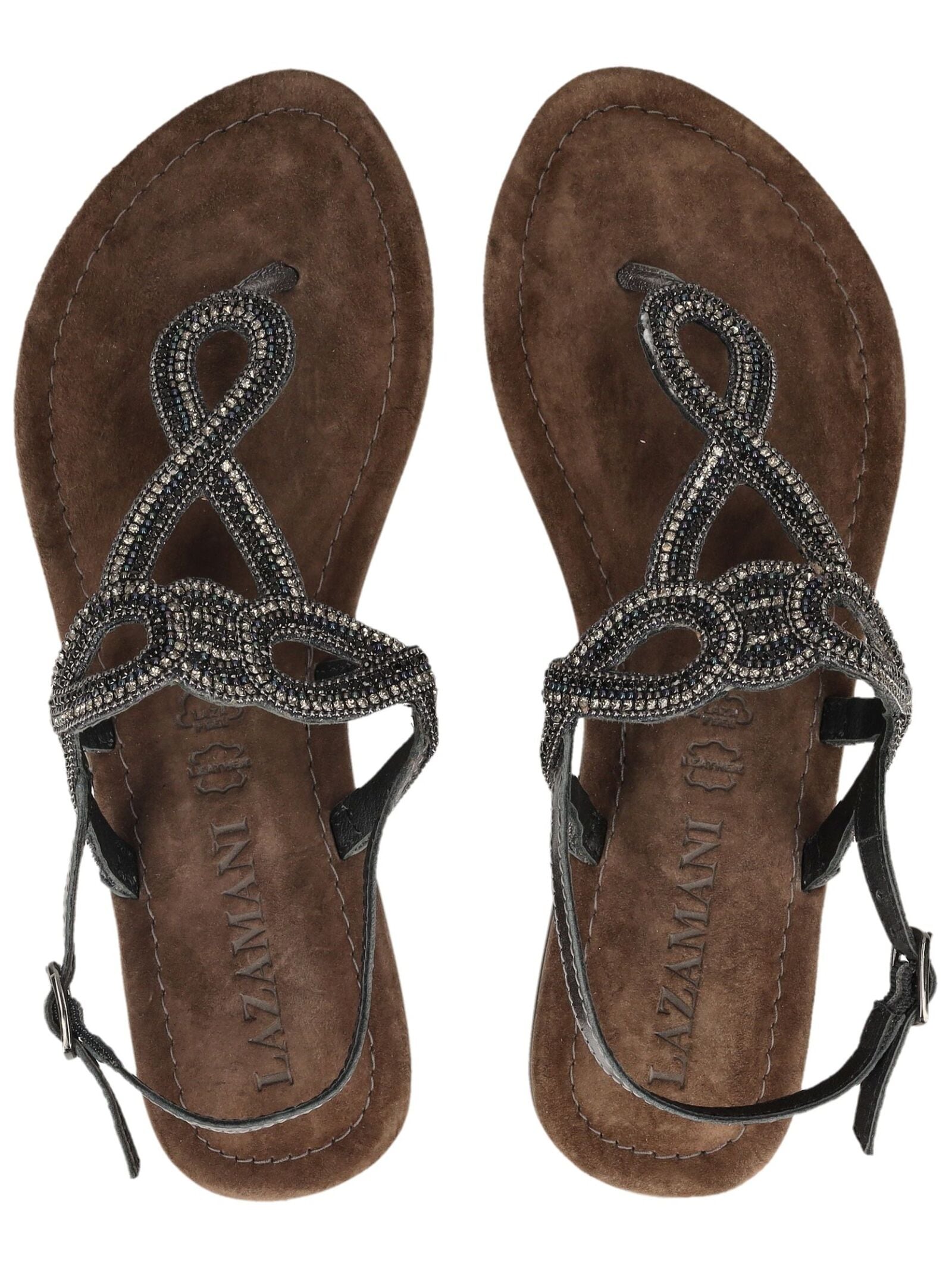 Lazamani Zehentrenner »Lazamani Sandalen Leder/Textil«