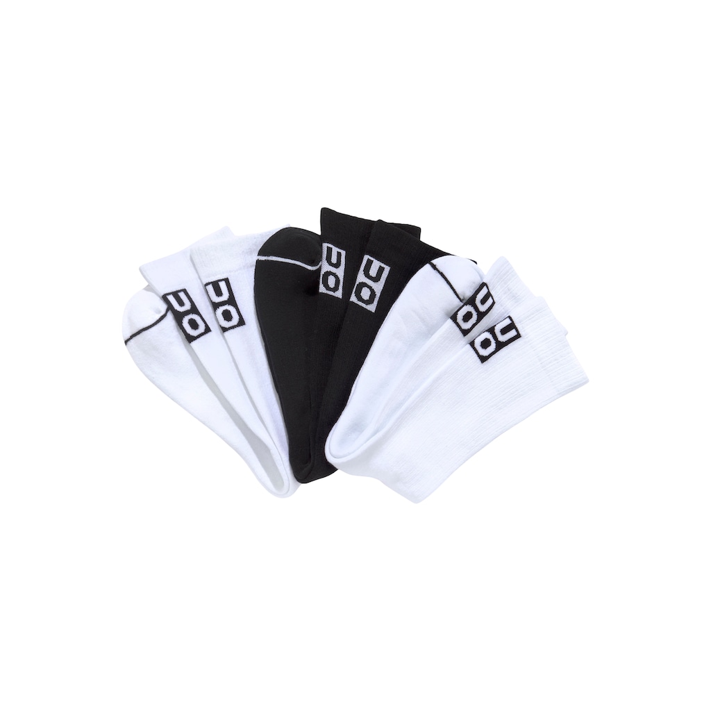 HUGO Underwear Strümpfe, (Packung, 3 Paar, 3er-Pack), mit Logodruck