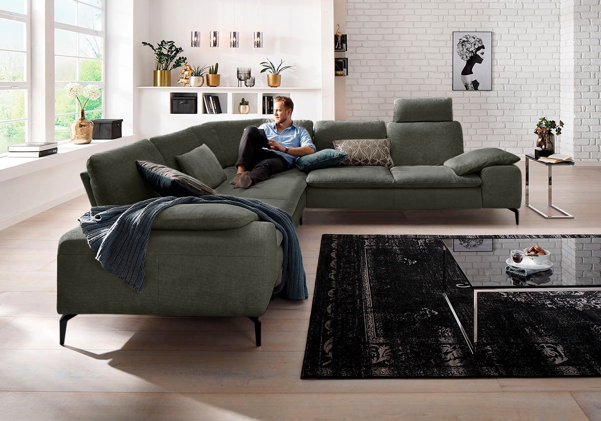 W.SCHILLIG Ecksofa "valentinoo, Designsofa, elegant und bequem, L-Form" mit günstig online kaufen