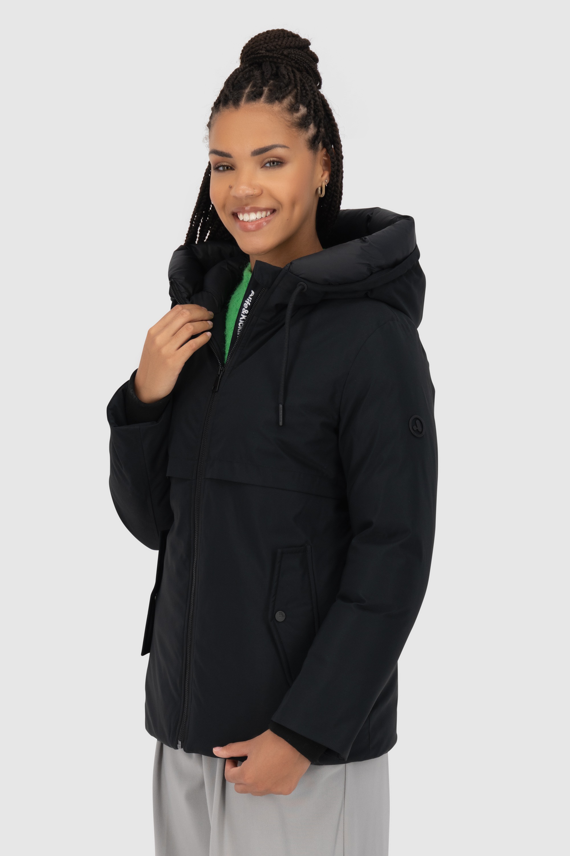 Alife & Kickin Winterjacke »Damen CicelyAK A«, Kurze warme Damenwinterjacke mit gefütterter Kapuze