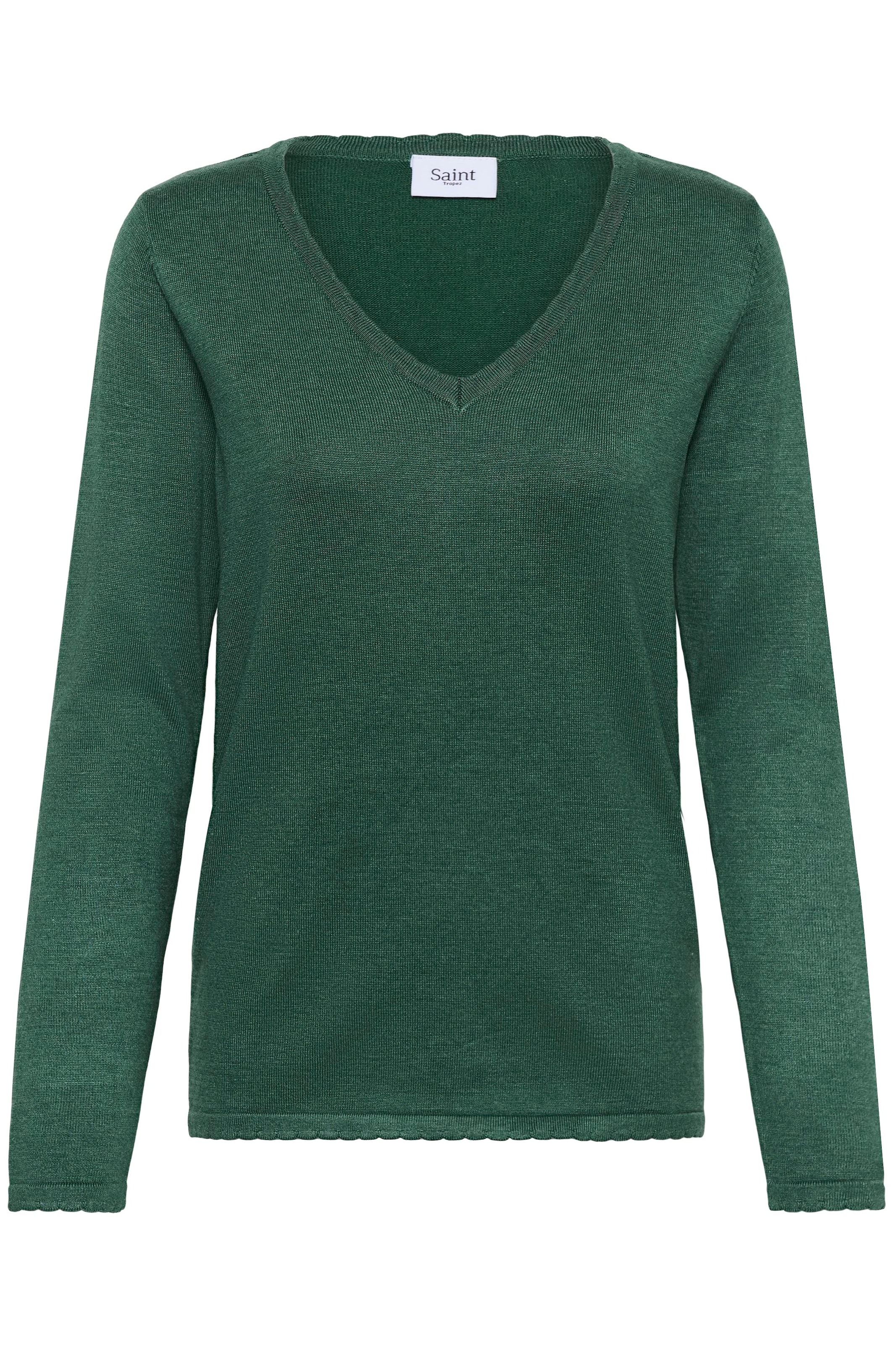 Saint Tropez Strickpullover "MilaSZ LS V-Neck Pullover" Regular fit, Viskos günstig online kaufen