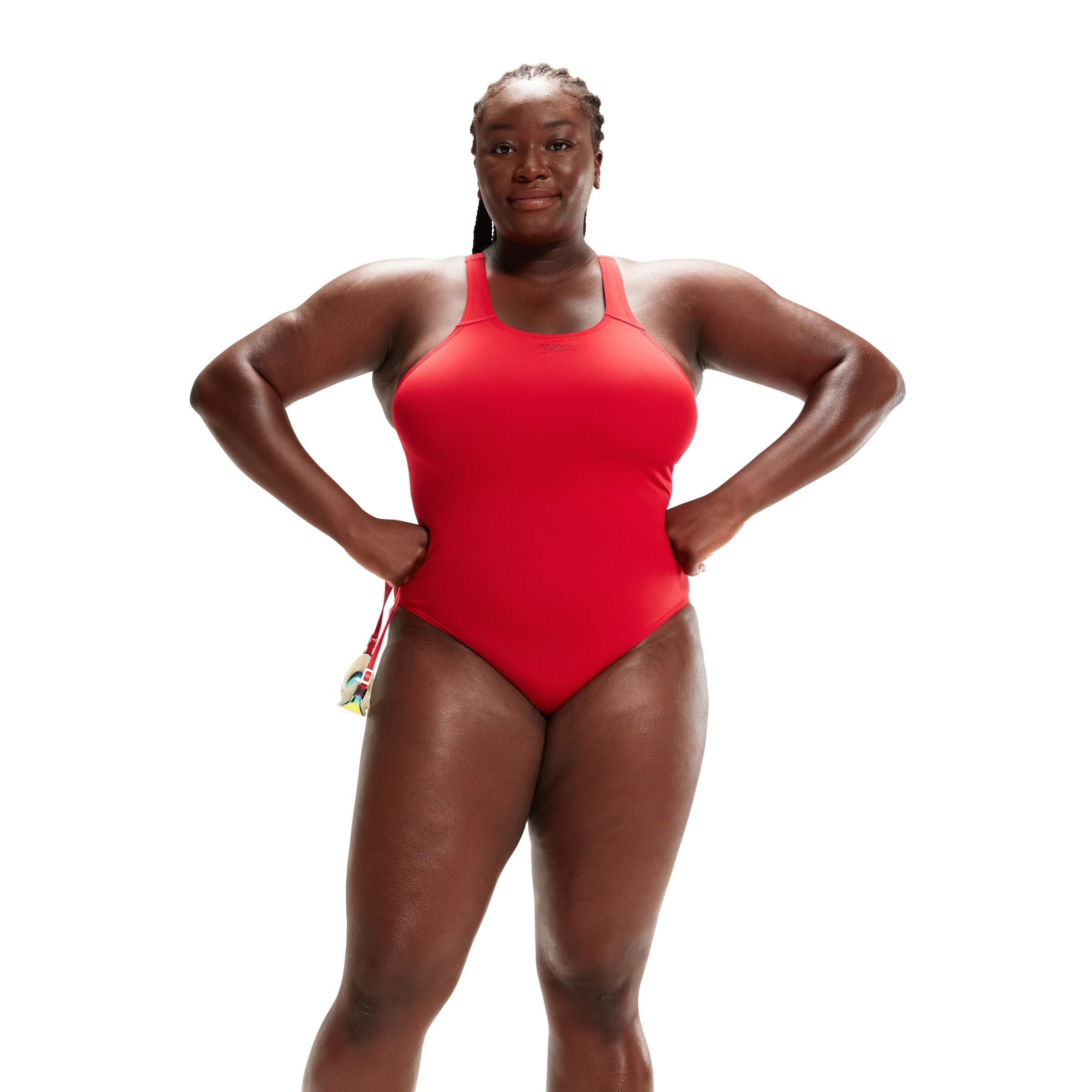 SPEEDO Damen Badeanzug "Eco Speedo", rot, Gr. 40, unifarben, Microfaser, Polyester, Badeanzüge, hohe Flexibilität, Unterstützung der