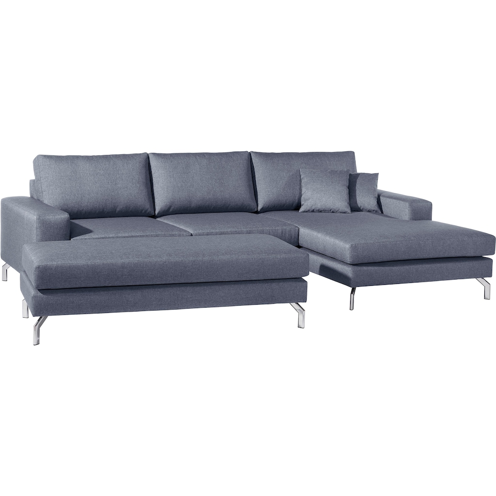 Max Winzer® Ecksofa »Flori«, (Spar-Set, Ecksofa und Hocker)