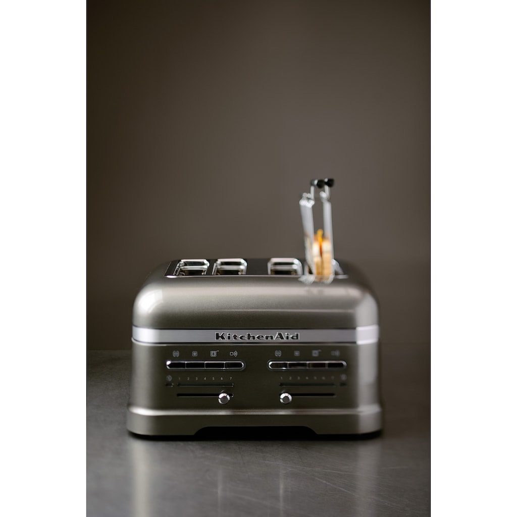 KitchenAid Toaster »Artisan 5KMT4205EMS«, 4 kurze Schlitze, für 4 Scheiben, 2500 W