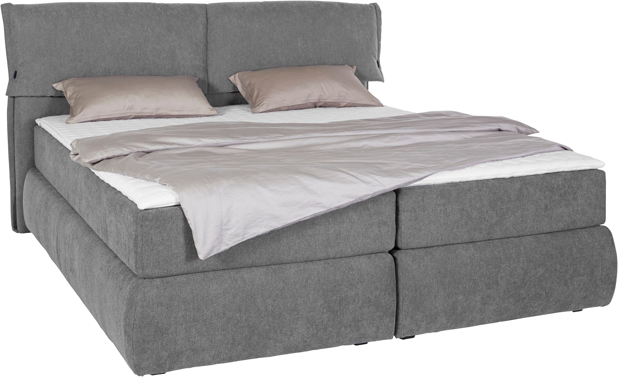 andas Boxspringbett »Jenson«, in 4 Farben, 4 Breiten, 3 Matratzenarten in 2 Härtegraden, Topper