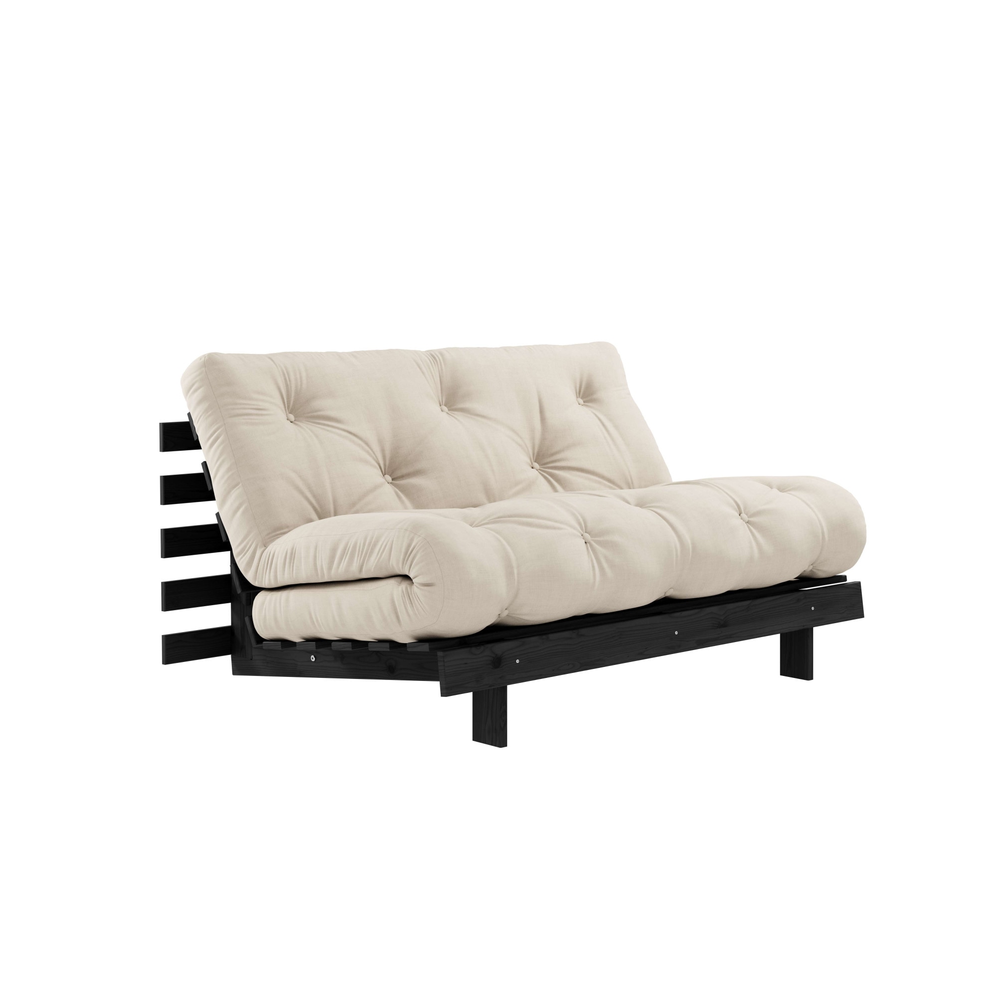 Karup Design Daybett "Roots Sofa Bed, Schlafsofa, Bettfunktion, FSC-Massivholz" Inkl. Futonmatratze, Made in Europe, langlebig, B: 140 oder 160 cm