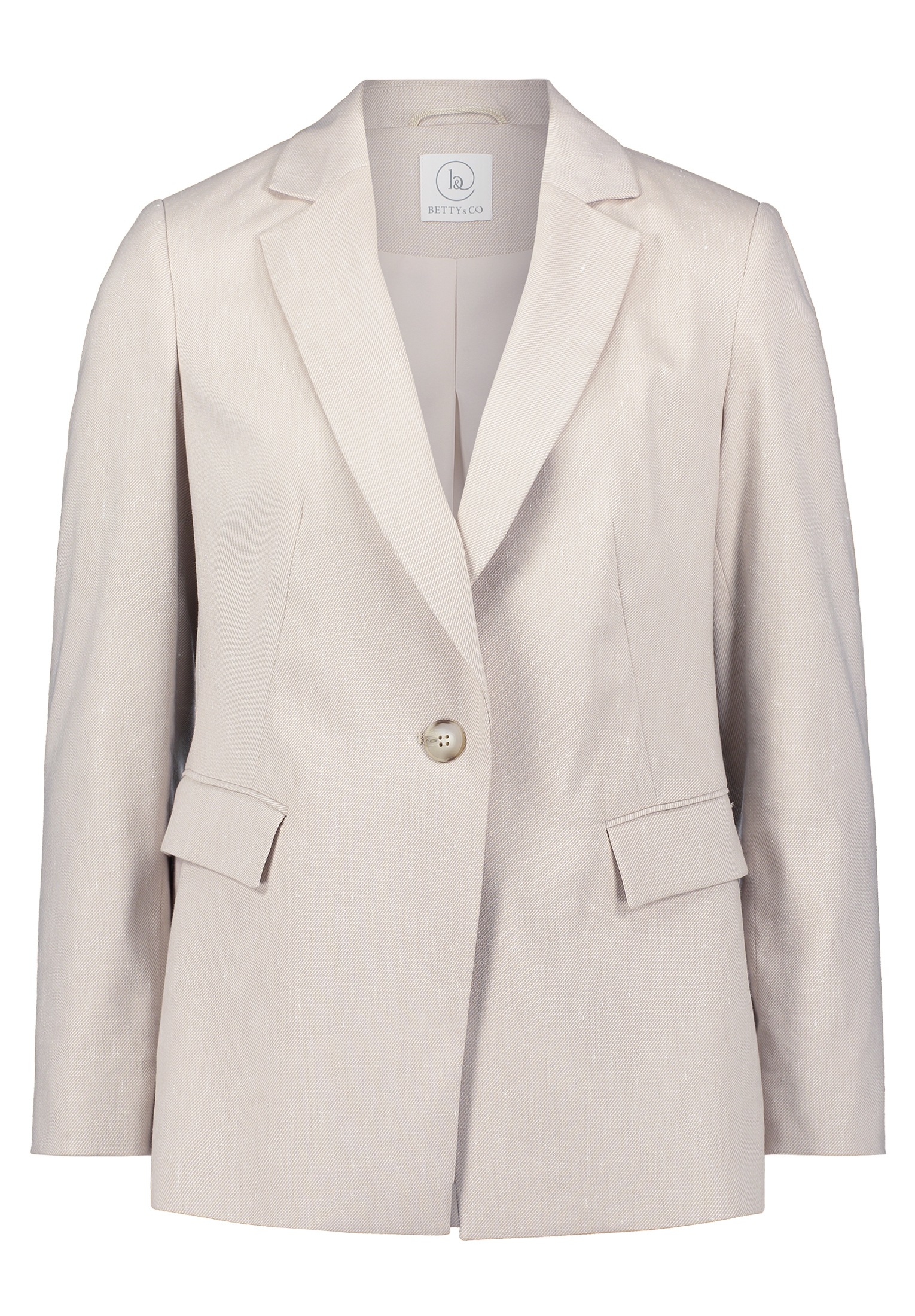 Betty&Co Longblazer "Betty & Co Damen Businessblazer mit Taschen", Nahtführ günstig online kaufen
