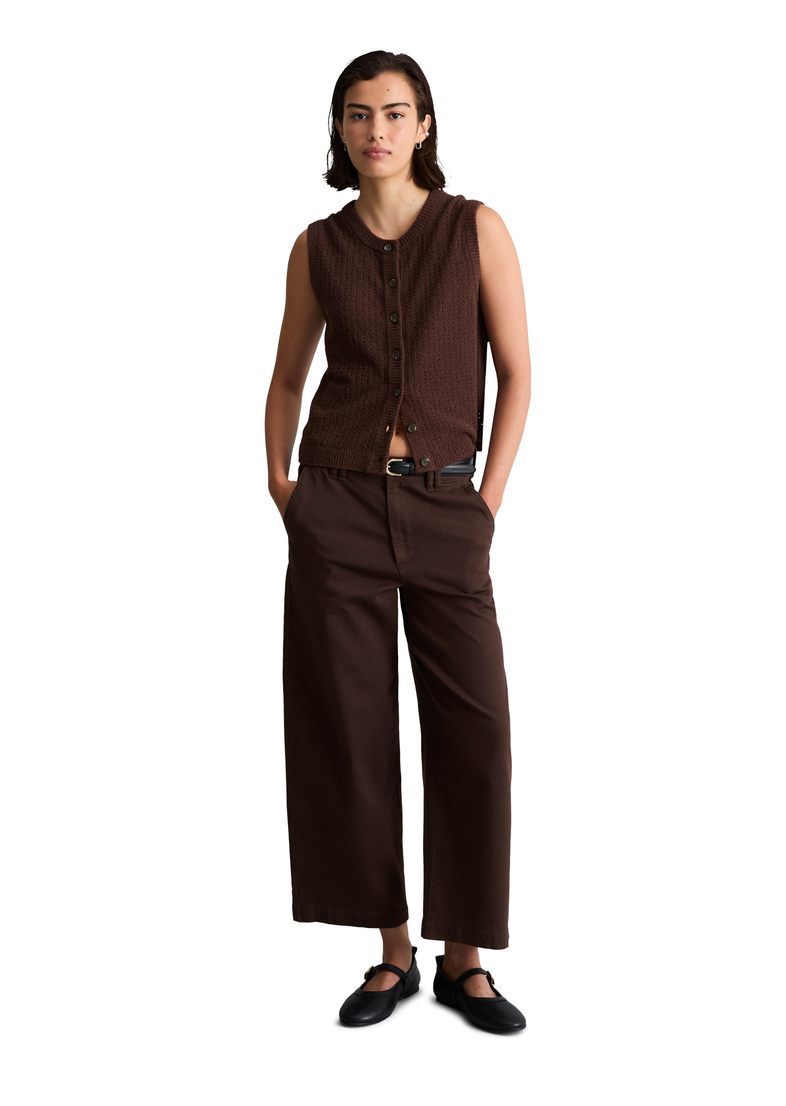 Marc O'Polo DENIM Strickweste »aus weichem Organic Cotton-Mix«