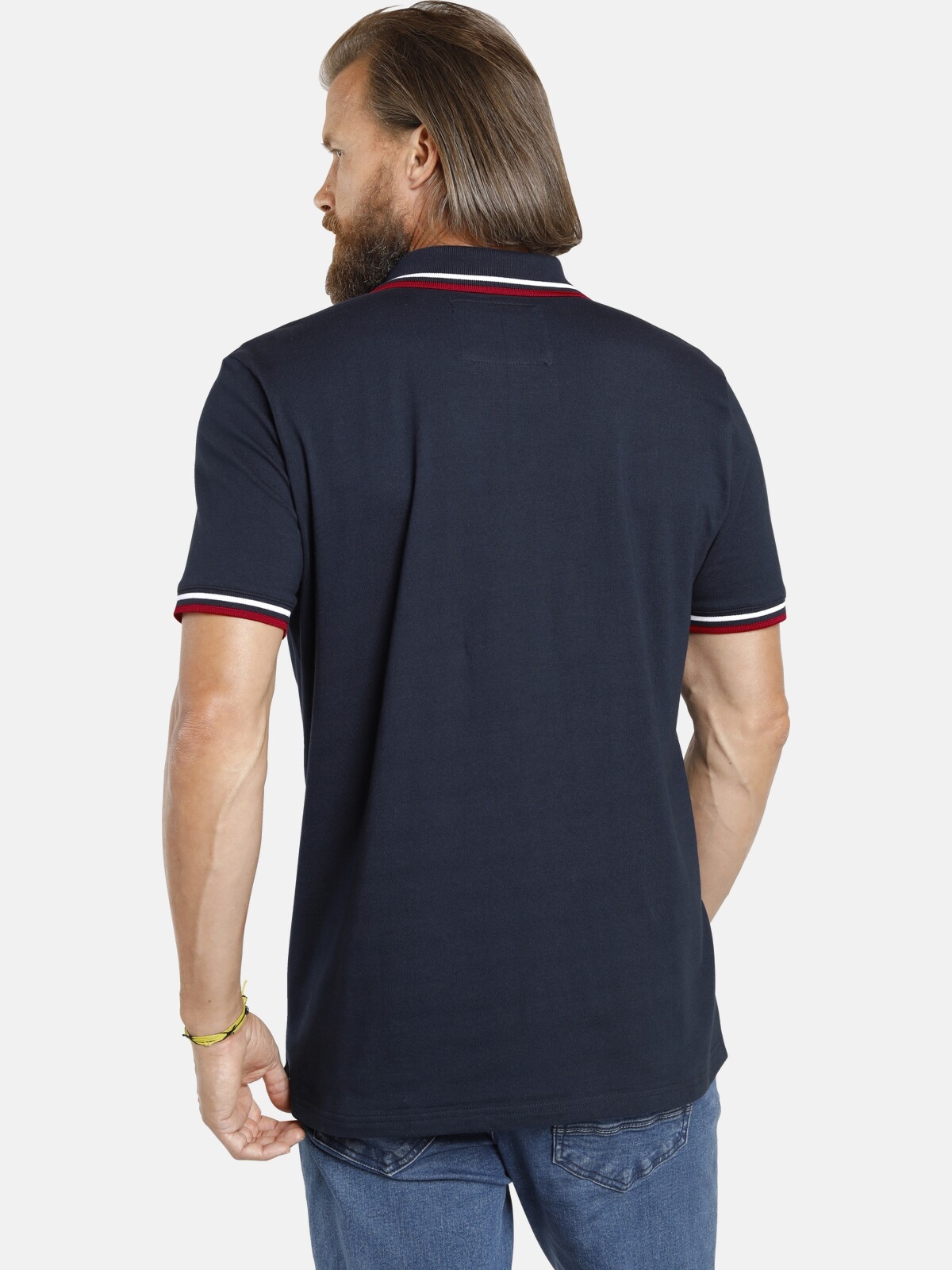 Jan Vanderstorm Poloshirt »Doppelpack Poloshirt JOHAN«, (2 tlg.), in zwei Designs (2er-Pack)