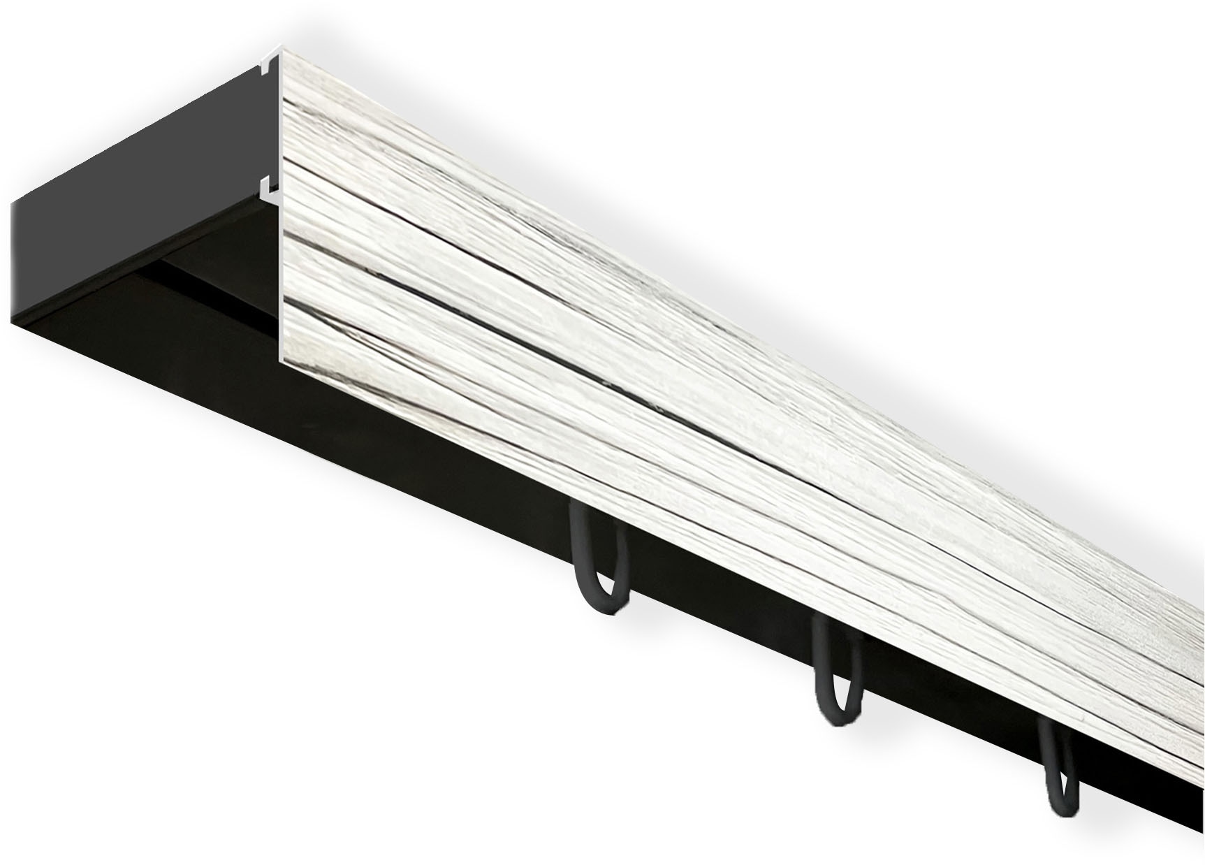 SN DECO GROUP "Vorhangschiene SH mit Blende" 1 läufig-läufig Fixmaß