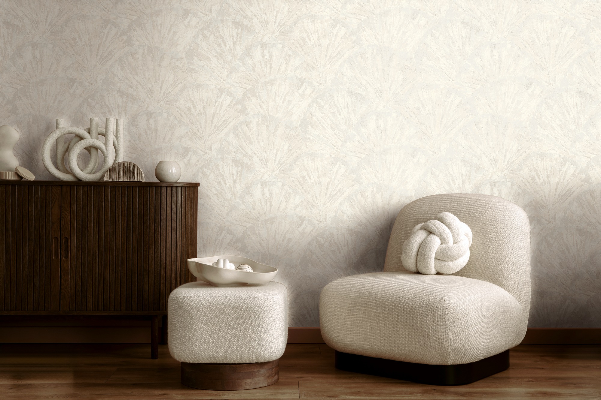 living walls Vliestapete »Abstrakte strukturierte Vliestapete diverse Farben« 3D-Optik strukturiert